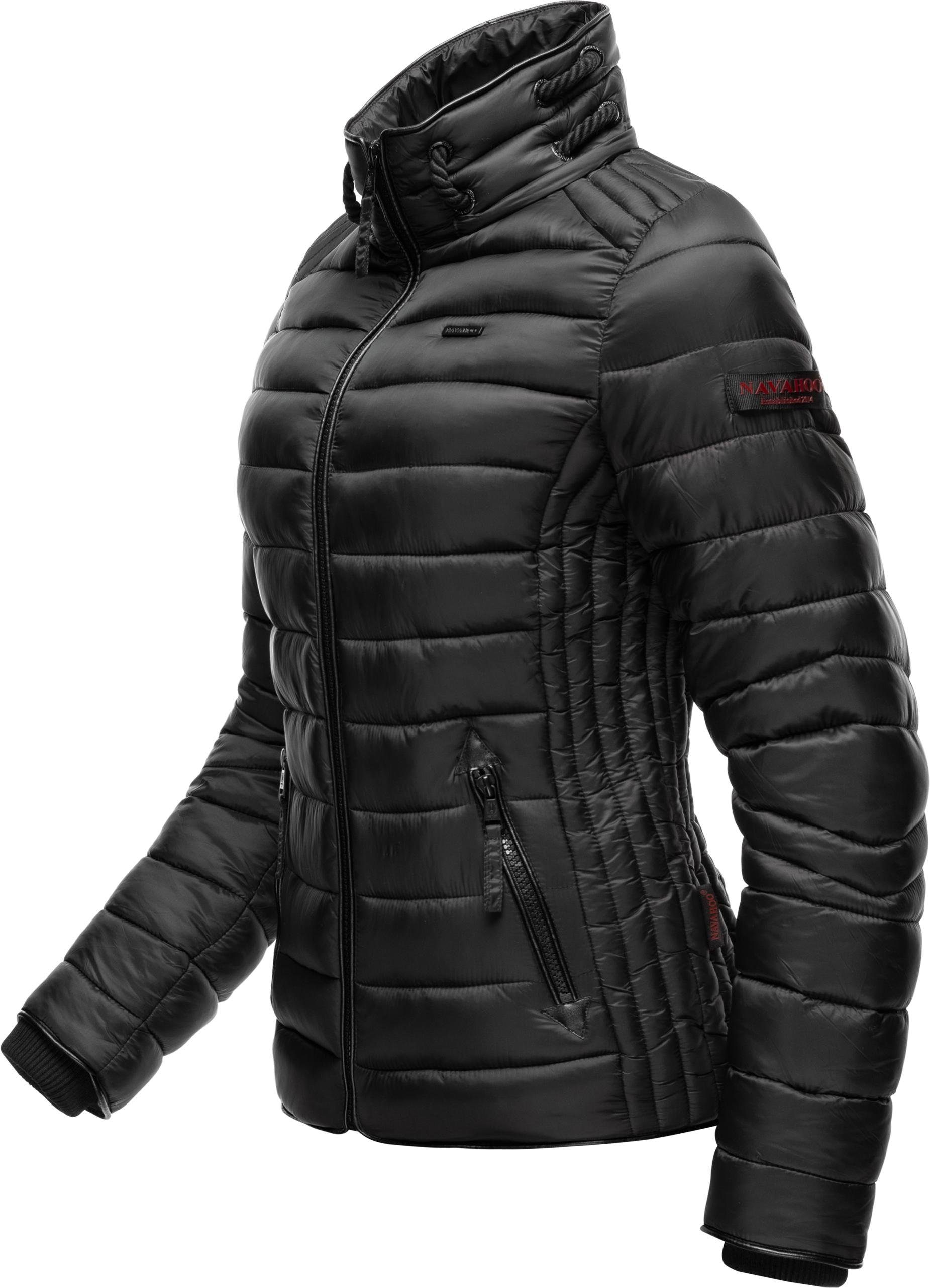Navahoo Steppjacke Lulana leichte Übergangsjacke mit Kapuze – Bild 4 von 5