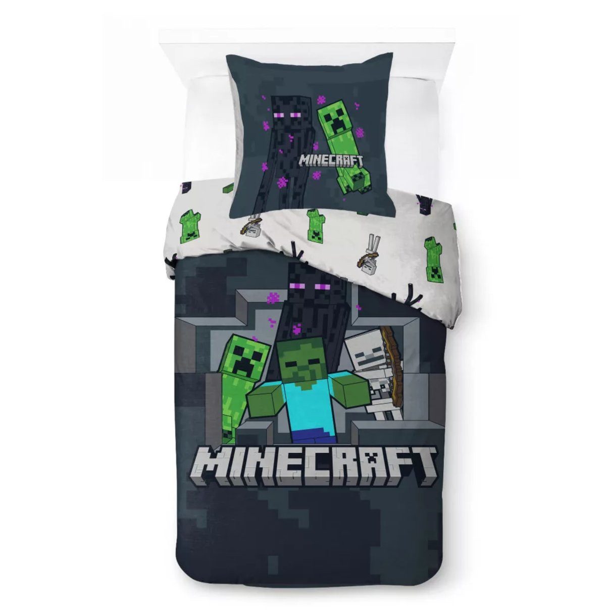 Minecraft Kinderbettwäsche Minecraft Last Block Standing Bettwäsche 140×200 cm, 70×90 cm