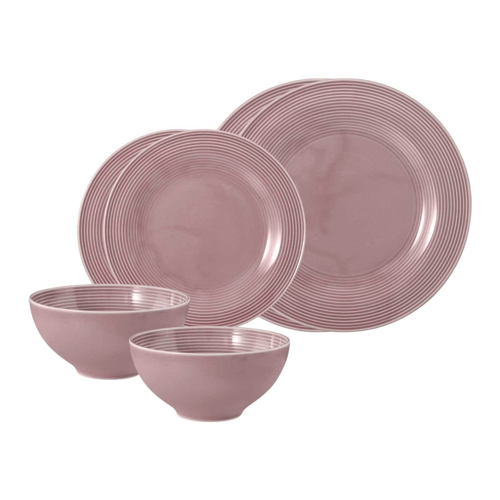 Seltmann Weiden Kombiservice Beat Color Glaze Basic-Set 6er Set (6-tlg), 2 Personen, Porzellan