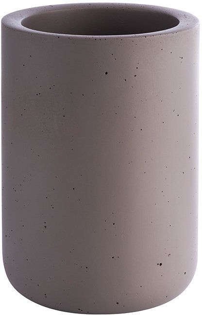 APS Wein- und Sektkühler Element, Maße ca. Ø 12 cm, Höhe 19 cm, Innendurchmesser ca. 9,5 cm, aus Naturstein, für Flaschen und Getränke, auch als Vase einsetzbar