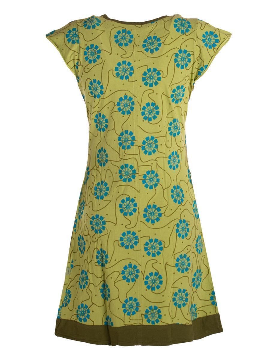 Vishes Tunikakleid Damen kurzarm Longshirt-Kleid Mini-Kleid günstig online kaufen