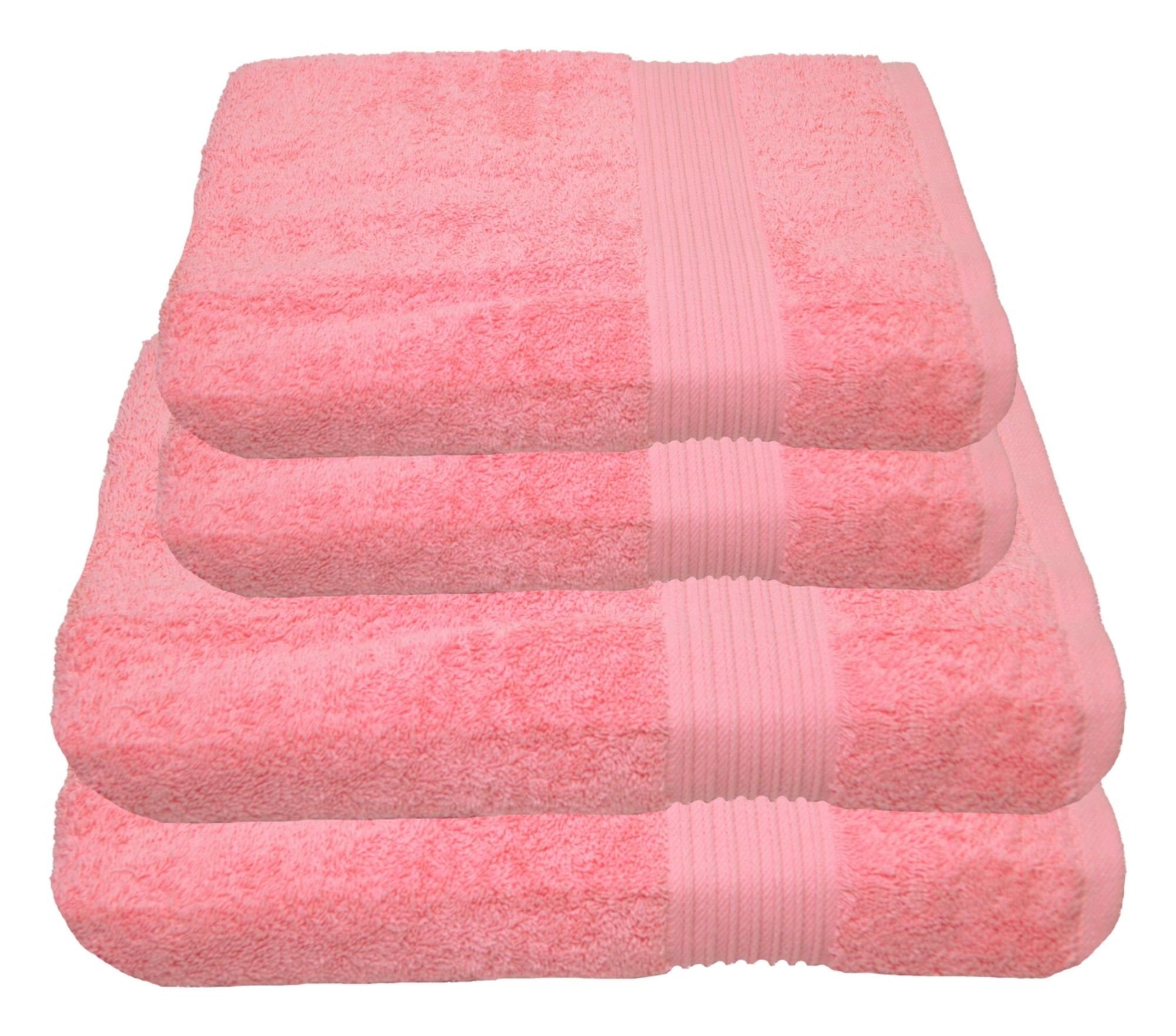 Julie Julsen Handtücher 4-Handtücher-Rosa, Baumwolle (4-St) günstig online kaufen