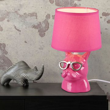 etc-shop LED Tischleuchte, Tischlampe Leuchte Nachttischlampe Keramik für