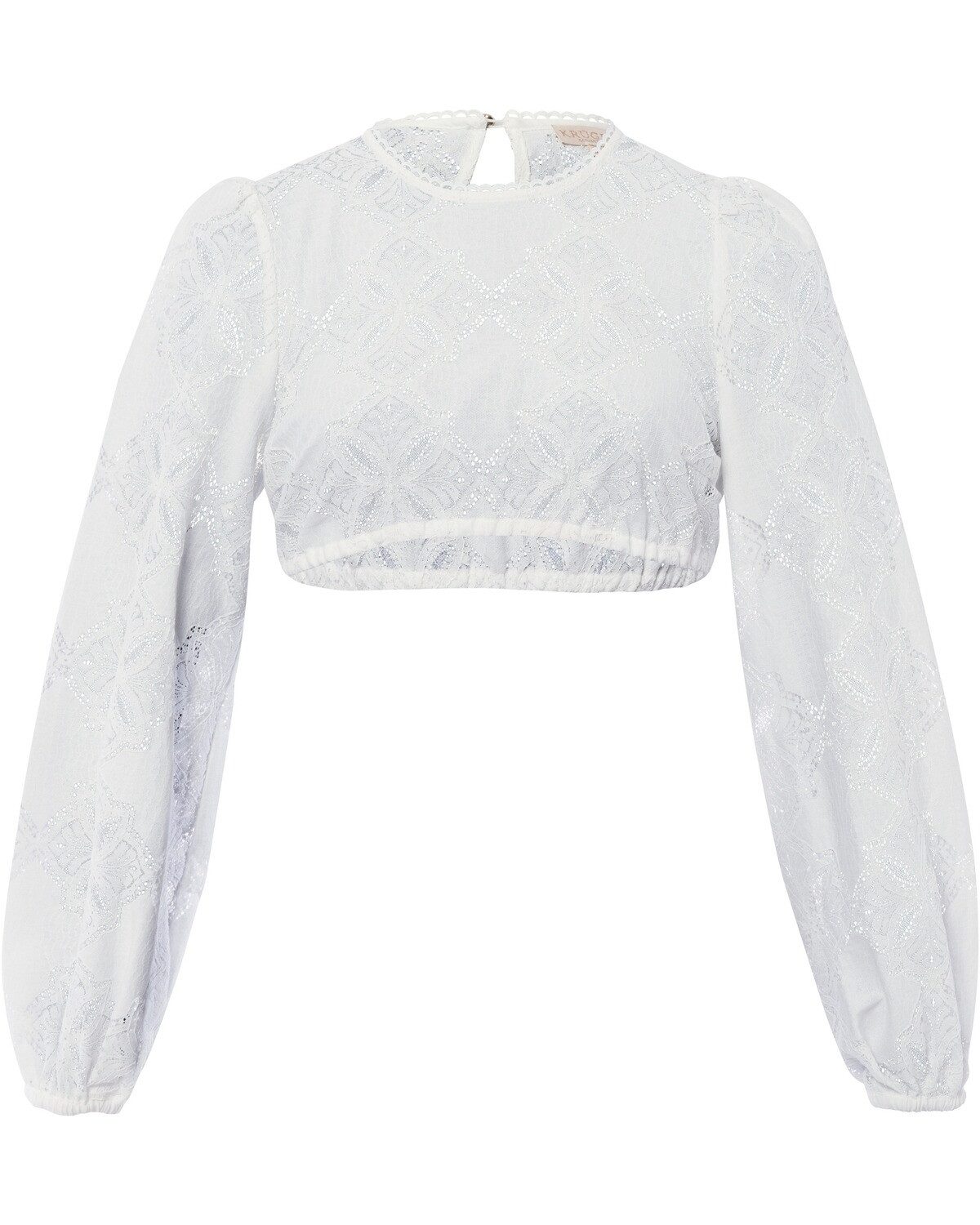 Dirndlbluse Langarm-Dirndlbluse aus Spitze