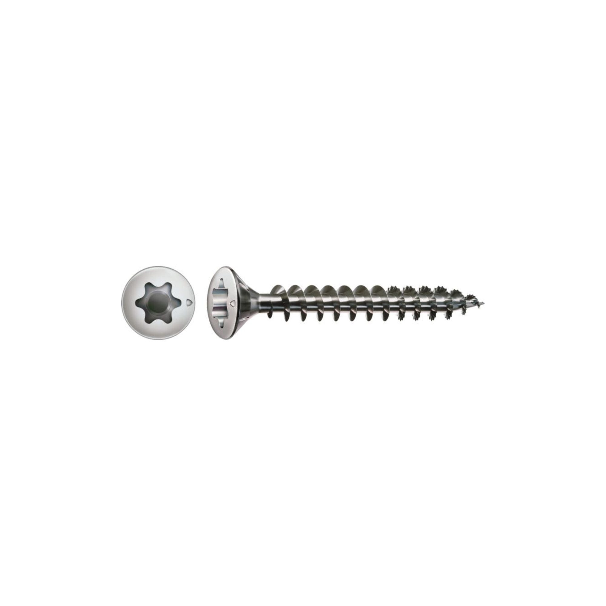 SPAX Holzbauschraube Spax Edelstahl 3 x 25 mm LinsenSenkkopf T-STAR plus Vollgewinde S-Spit