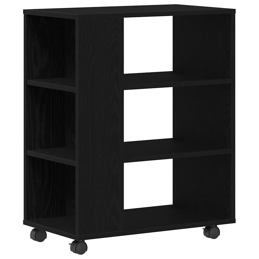 Mehrzweckschrank Aufbewahrungsschrank Schwarz Eichen-Optik 60 x 35 x 75 cm