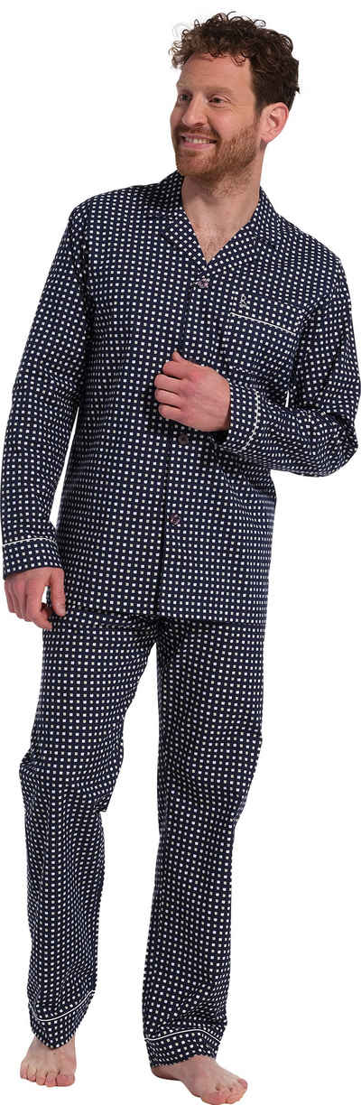 Robson Schlafanzug Herren Schlafanzug Web Ware (2 tlg) Baumwolle