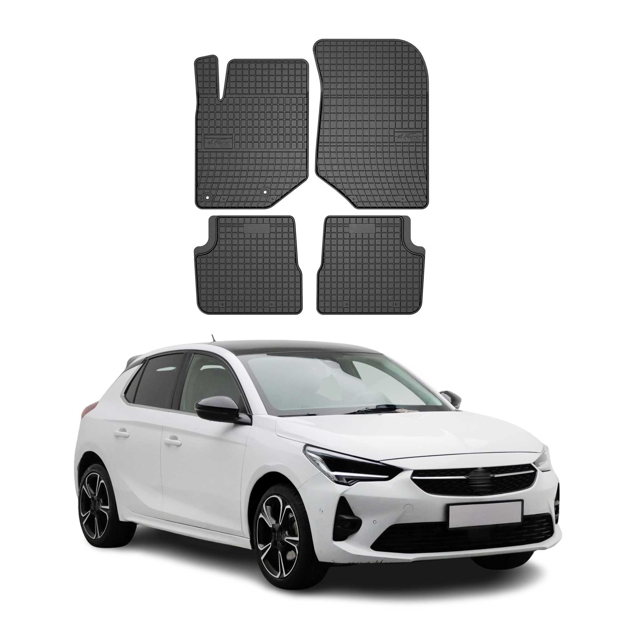OMAC Auto-Fußmatten für Opel Corsa F 2019-2025 Automatte 4 tlg TPE (4 St), für Opel Corsa F 2019-2025 Opel Corsa F 2019-2025, Antirutsch,Wasserfest,Einfache Installation