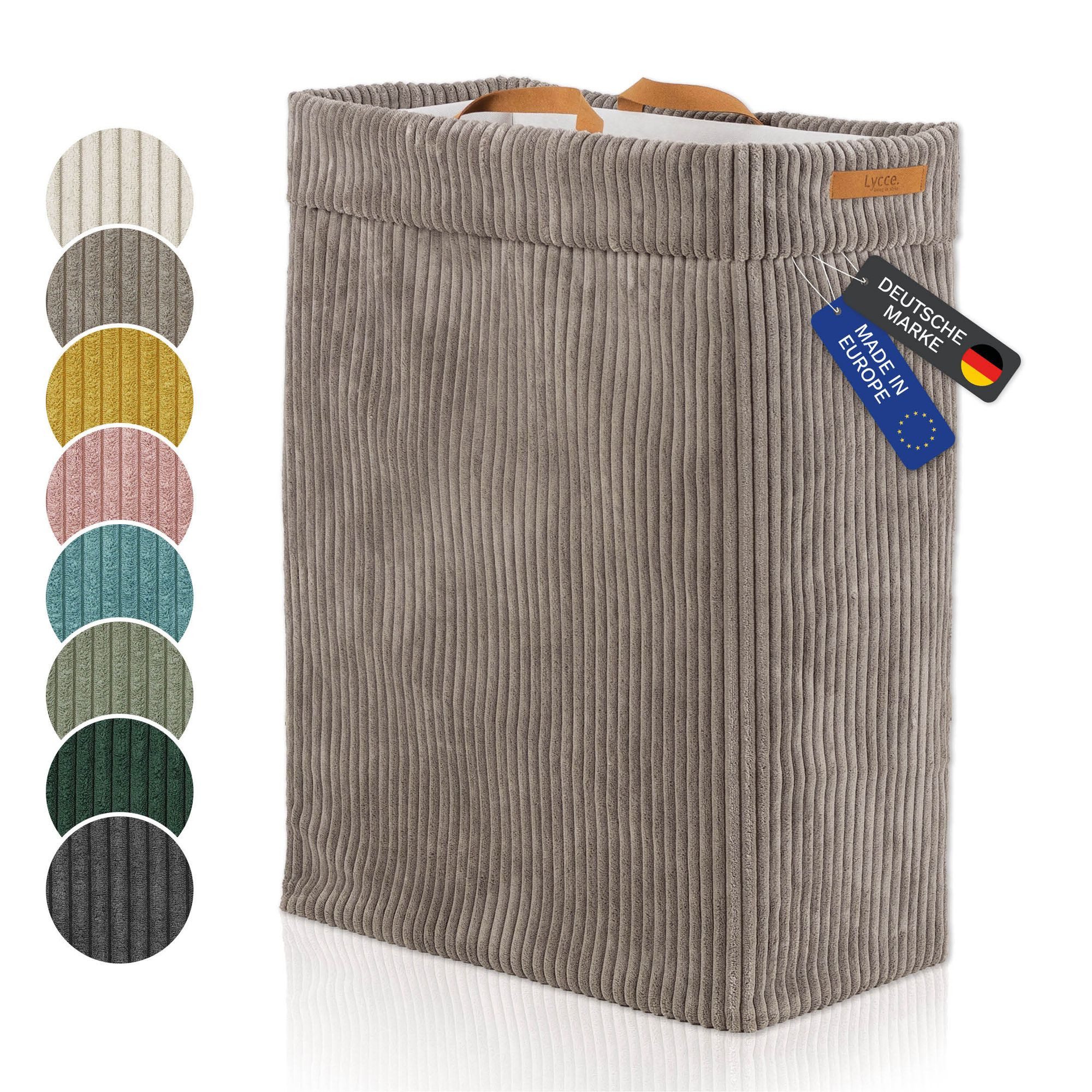 Lycce Wäschekorb Lycce Wäschekorb Cord – faltbar, waschbar & perfekt für Nischen