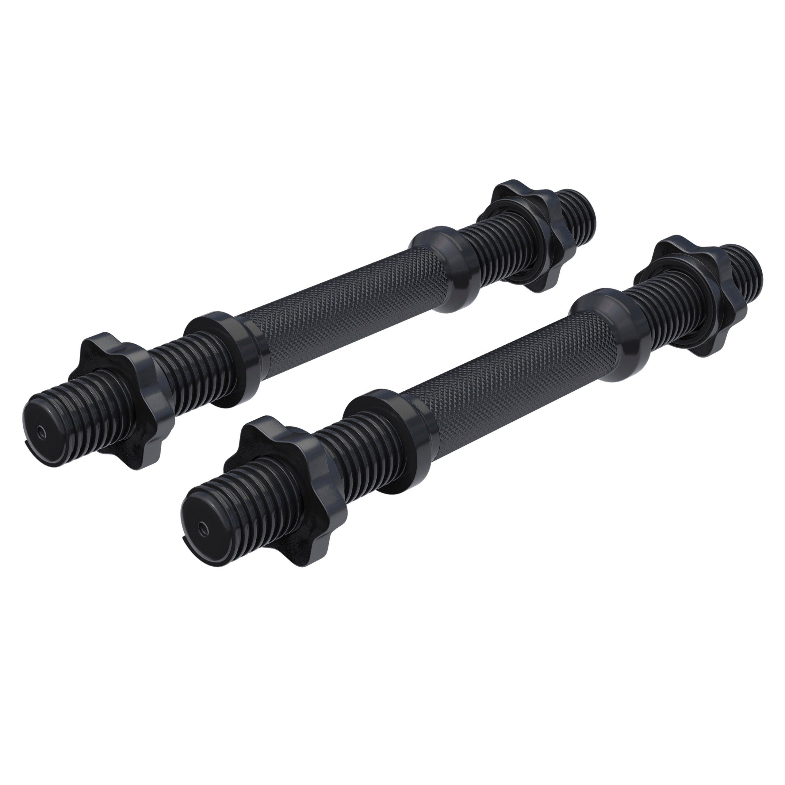 GORILLA SPORTS Kurzhantelstange - 2er Set, 35cm, Ø 30mm, mit 4 Sternverschlüssen - Kurzhantelstangen