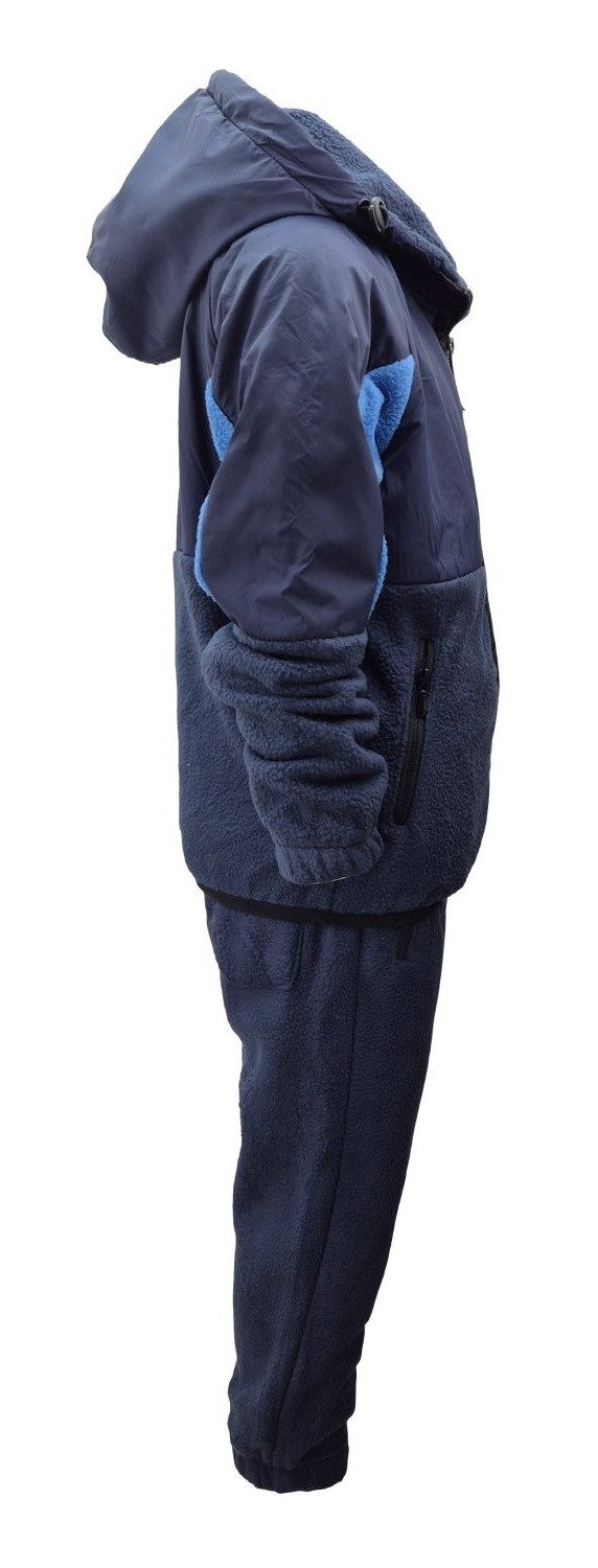 Hessis Freizeitanzug Gefütterter Jogginganzug für Jungen und Mädchen 2-tlg. JF384 (Set, 2-tlg., Jacke mit Jogginghose), bestehend aus Jacke und Jogginghose, Gefüttert