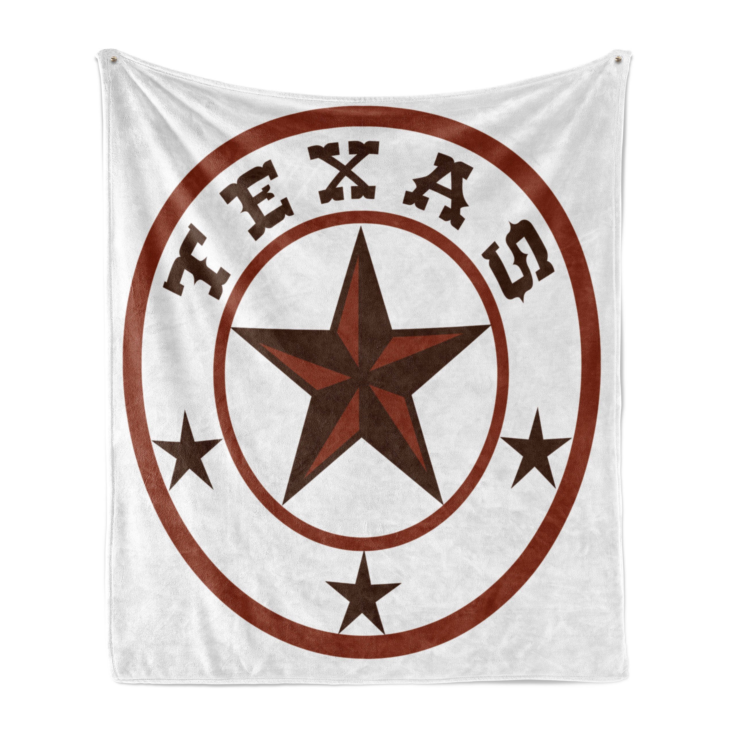 Wohndecke Gemütlicher Plüsch für den Innen- und Außenbereich, Abakuhaus, Texas Star Lone Star State