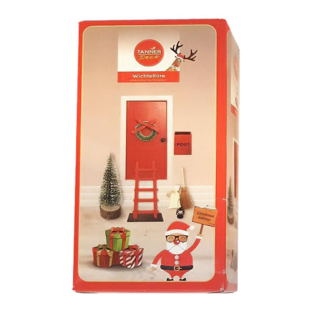 Weihnachtsfigur Wichteltüre 18 x 9 cm mit Zubehör