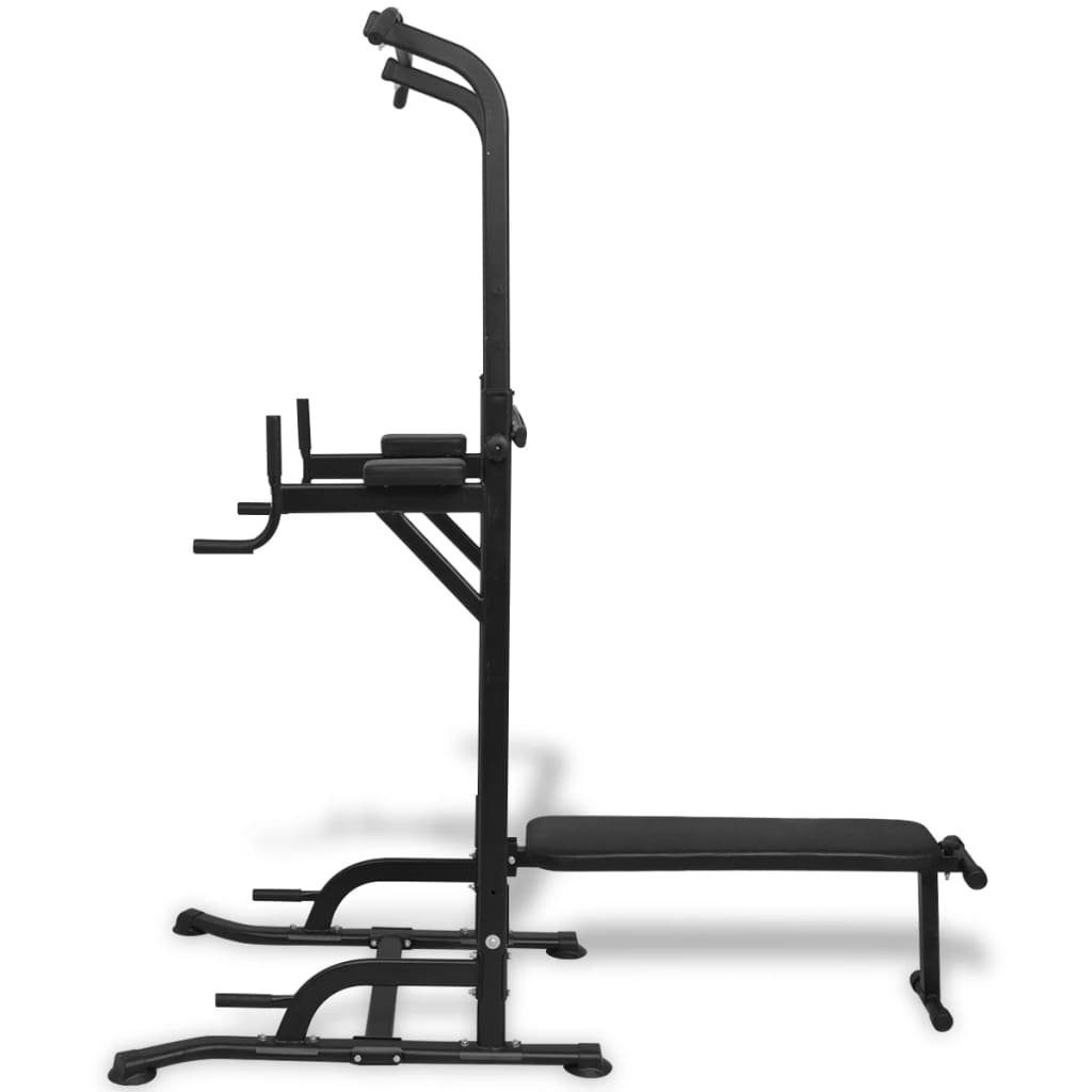 vidaXL Sit-Up Bank Power Tower mit Sit-Up-Bank