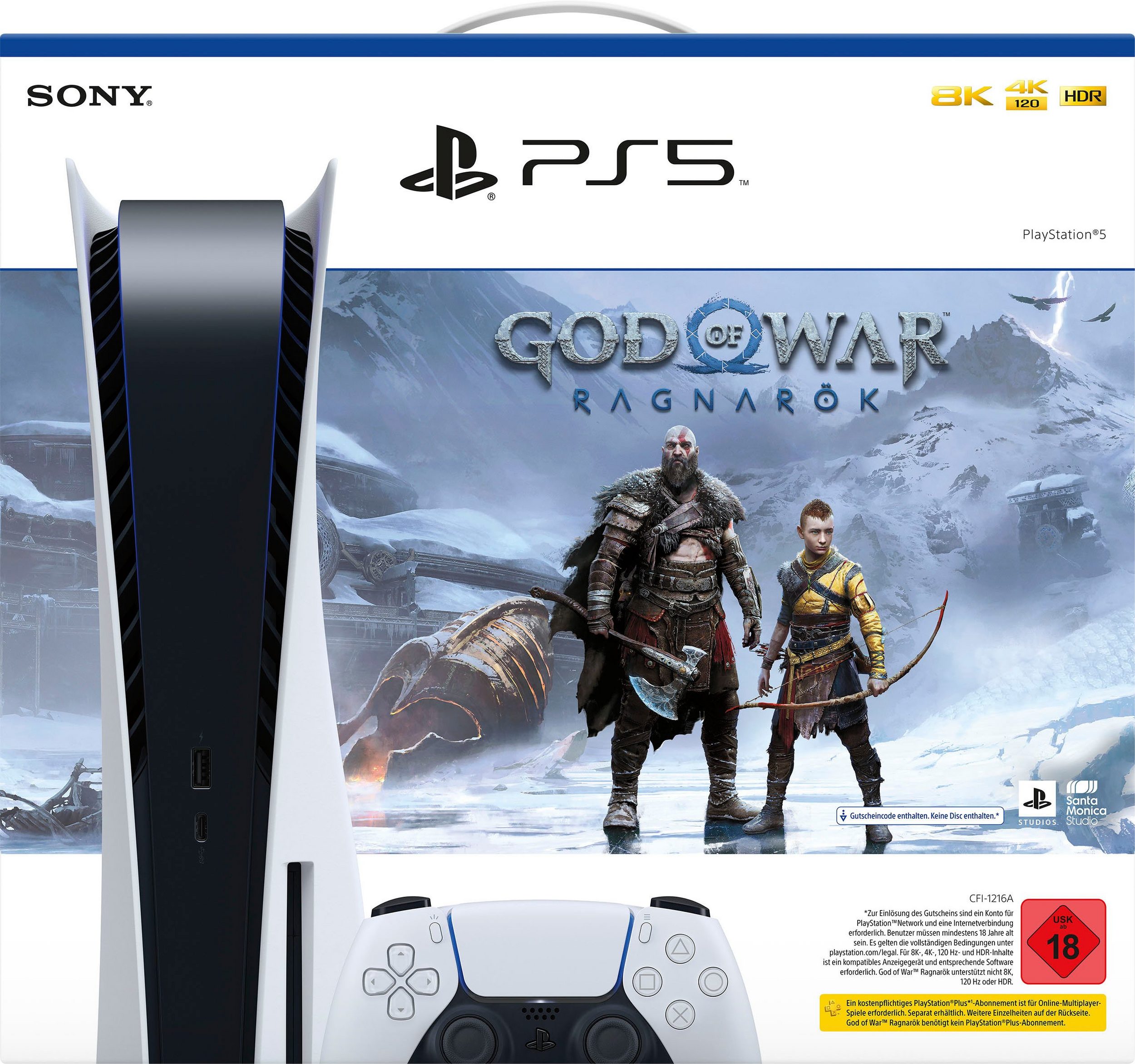 PlayStation 5, inkl. God of War Ragnarö