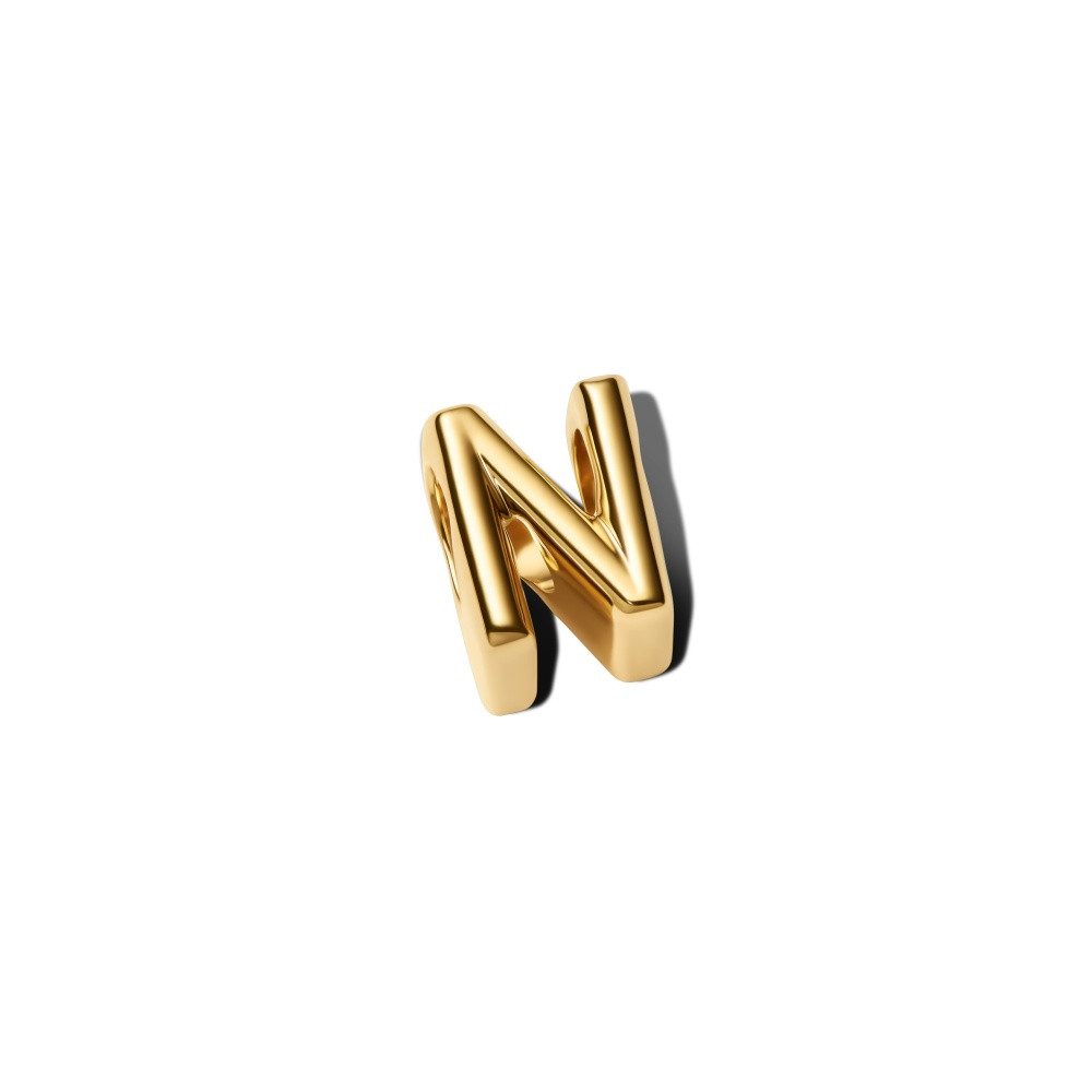 Pandora Charm-Einhänger Pandora Moments Buchstabe N Alphabet-Charm 763960C00