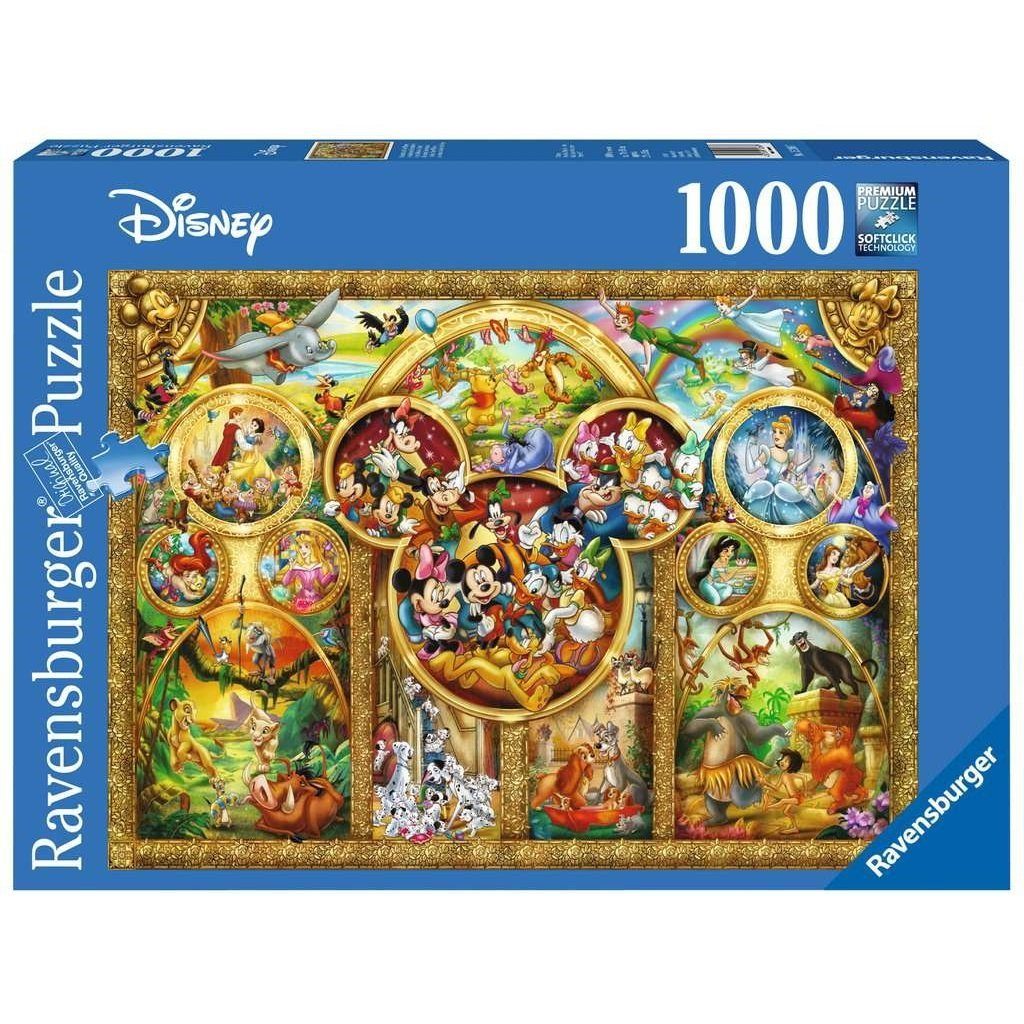 Ravensburger Puzzle Ravensburger - Die schönsten Disney Themen, 1000, 1000 Puzzleteile