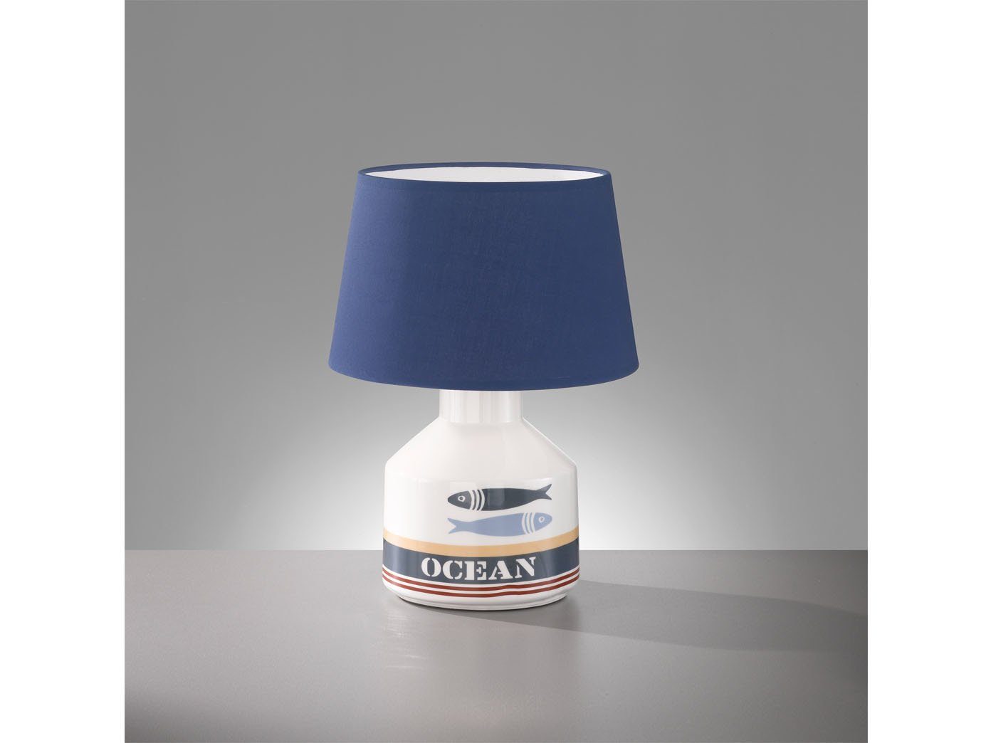 FISCHER & HONSEL LED Tischleuchte, maritime Skandi Nacht-Tischlampe mit  Stoff Lampen-Schirm, kleine ausgefallene Lampe Design skandinavisch,  Stofflampe Blau für Wohnzimmer & Schlafzimmer online kaufen | OTTO
