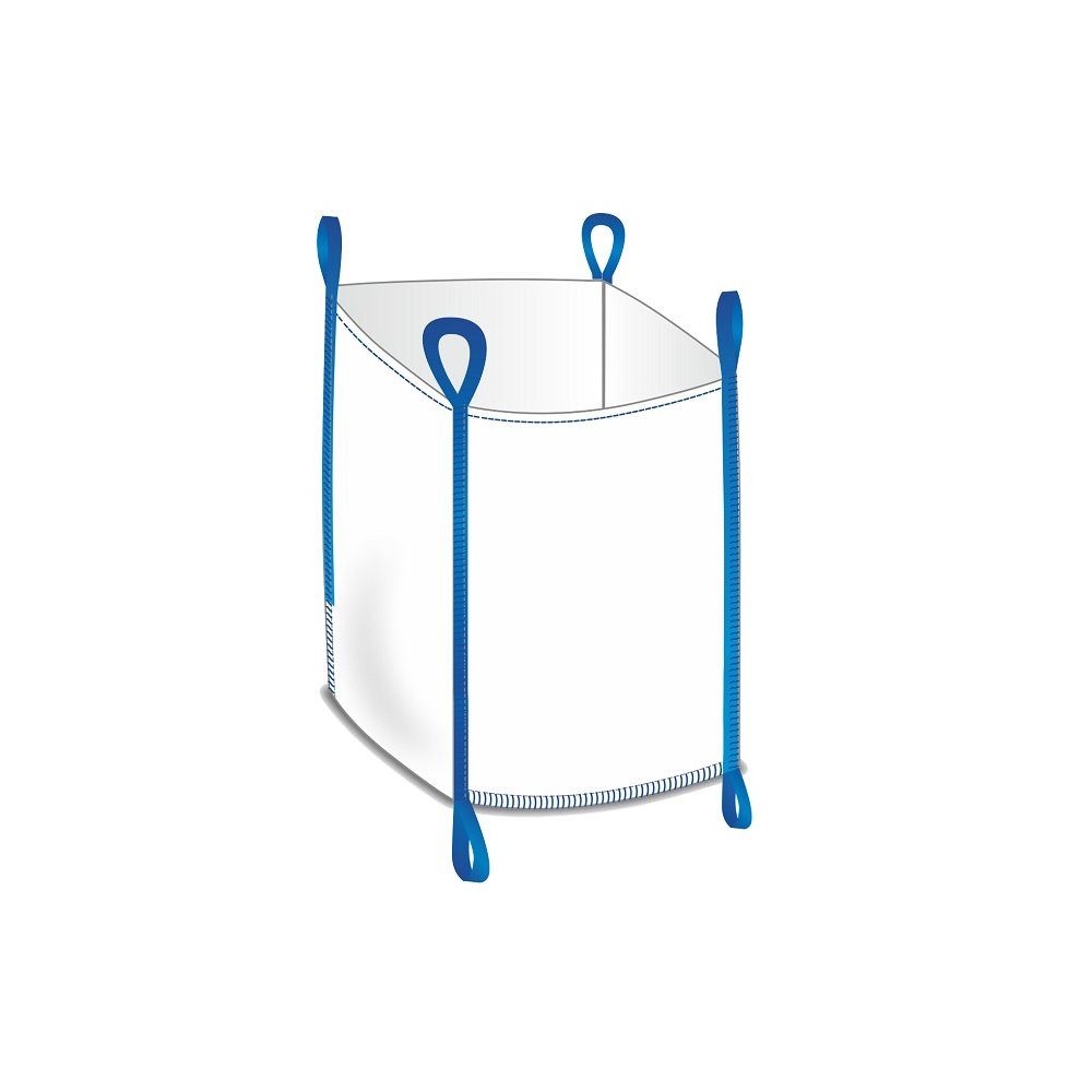 KLASEBO® Schüttgut-Sack BIG BAG oben offen, 2 Schlaufen unten Tragkraft 1000 kg, 90 x 90 x 90, cm