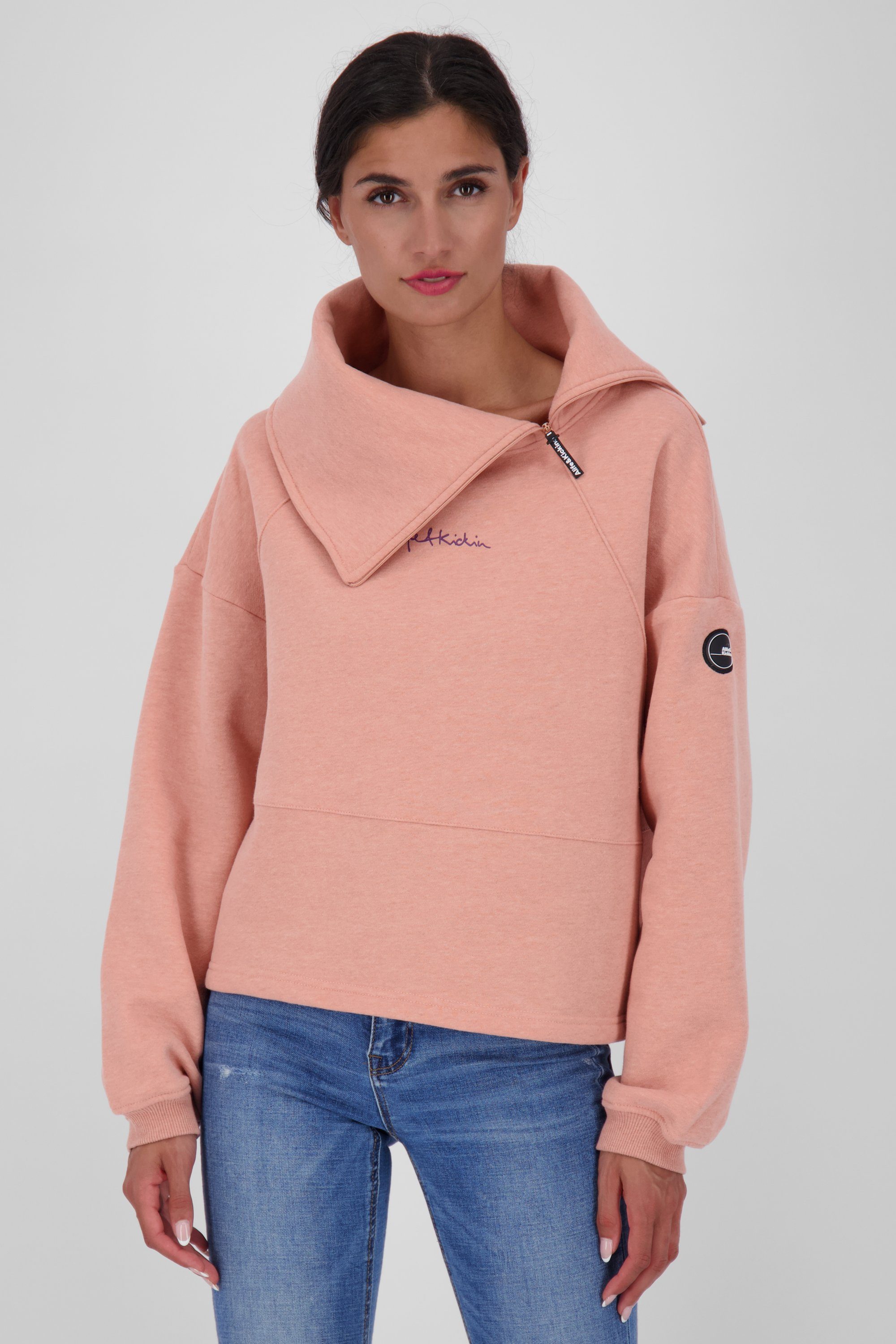 Sweatshirt melange A Sweatshirt LiaAK Kickin Sweat & Damen mahagonium Alife