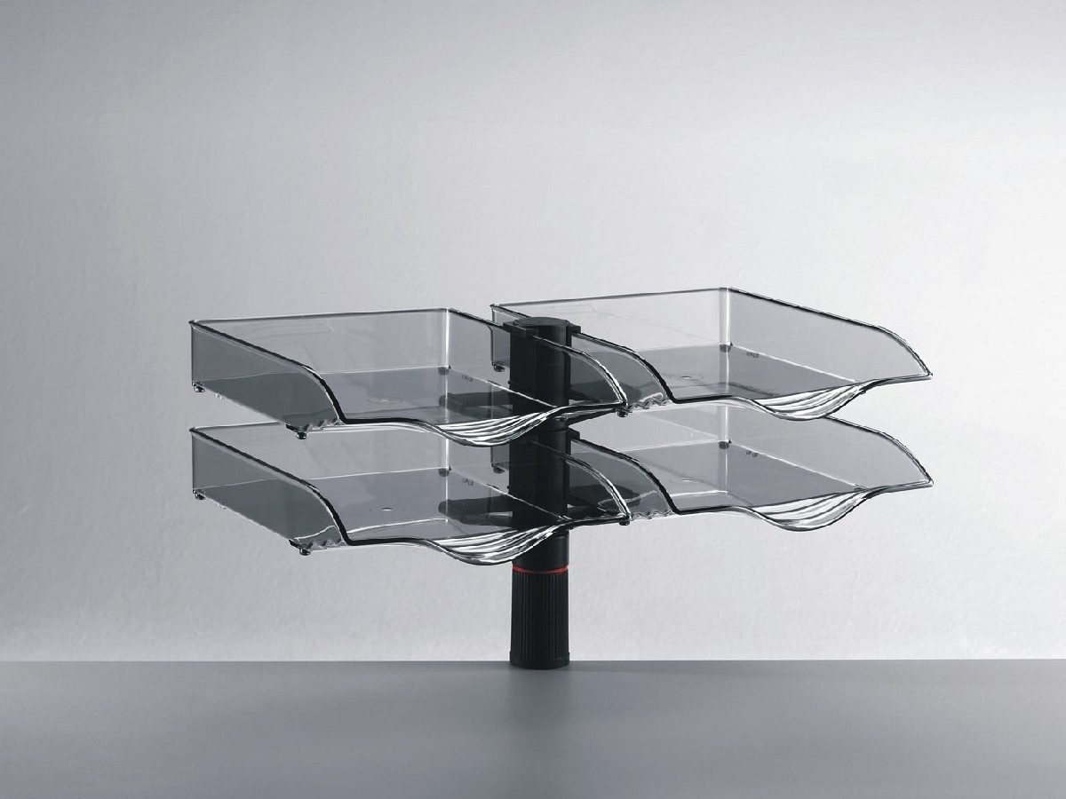 NOVUS Tischaufsatz Schalenset Duo Copyswinger II anthrazit 2x2 incl. 4 Schalen