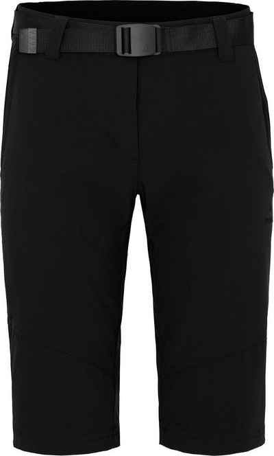 Bergson Outdoorhose HADAR Damen Wandershorts, vielseitig, pflegeleicht, Normalgrößen, schwarz