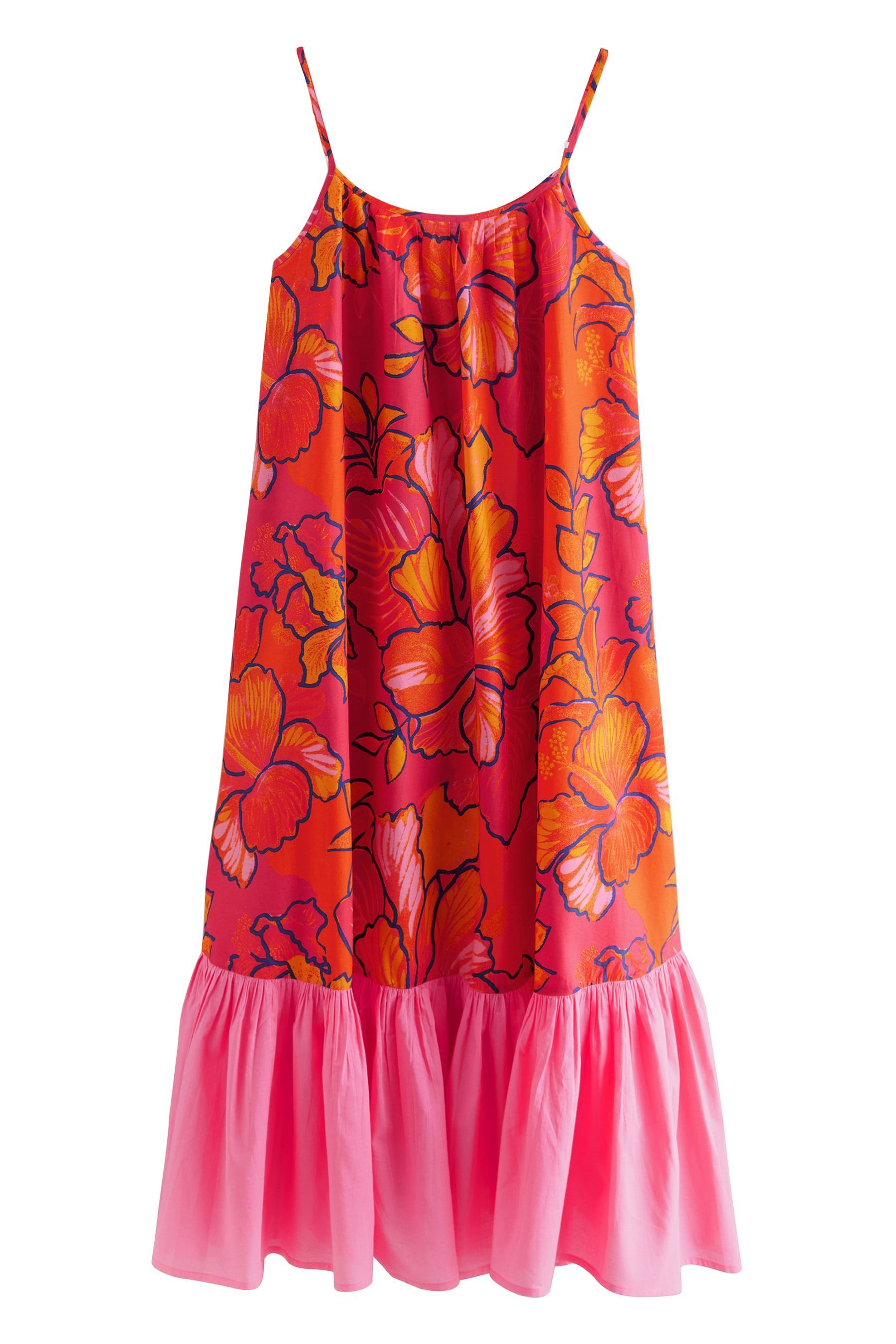 Next Midikleid Gestuftes Midi-Trägerkleid aus 100 % günstig online kaufen