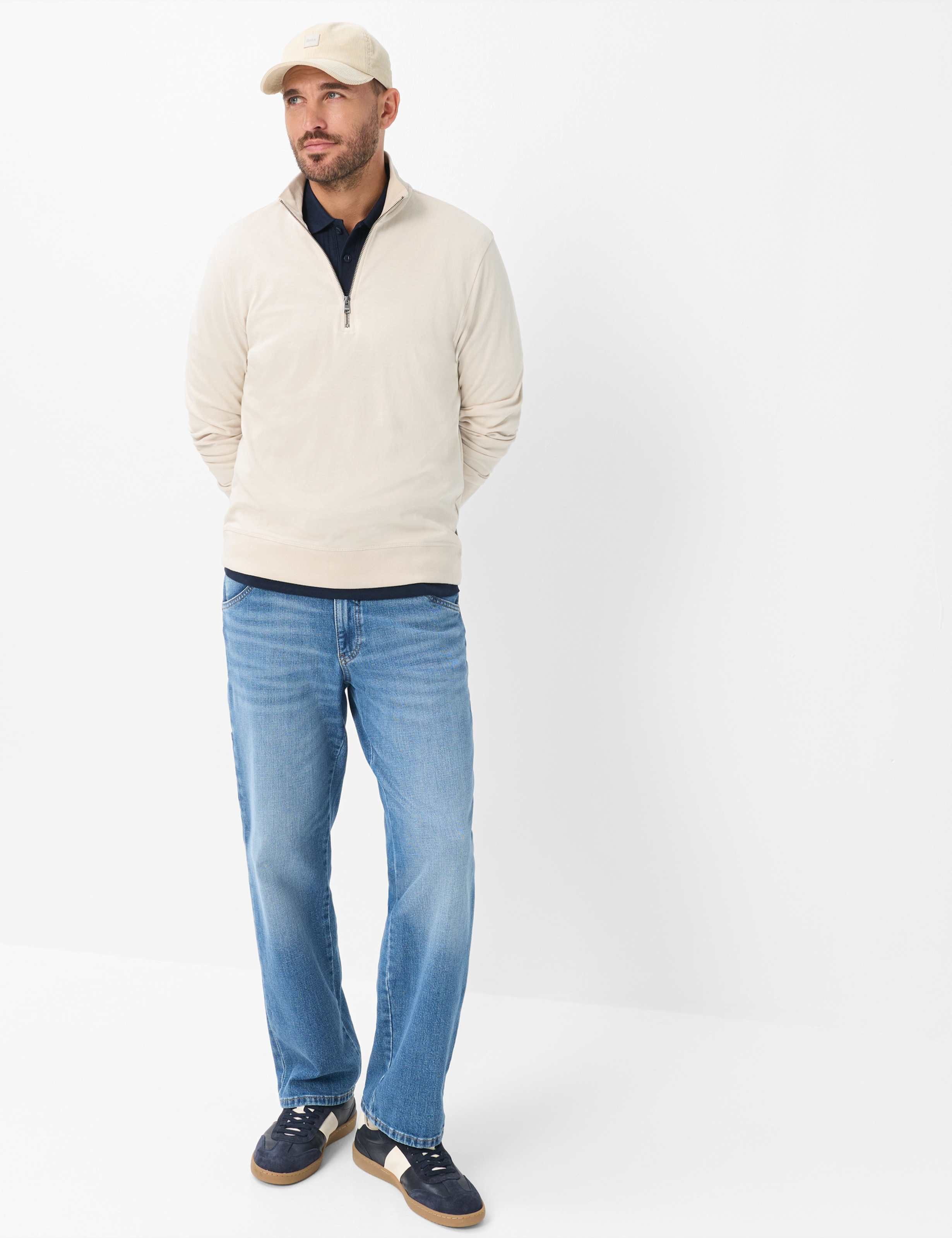 Brax Langarm-Poloshirt Style PEO Jersey: Langarmshirt aus reiner Baumwolle – Bild 2 von 5