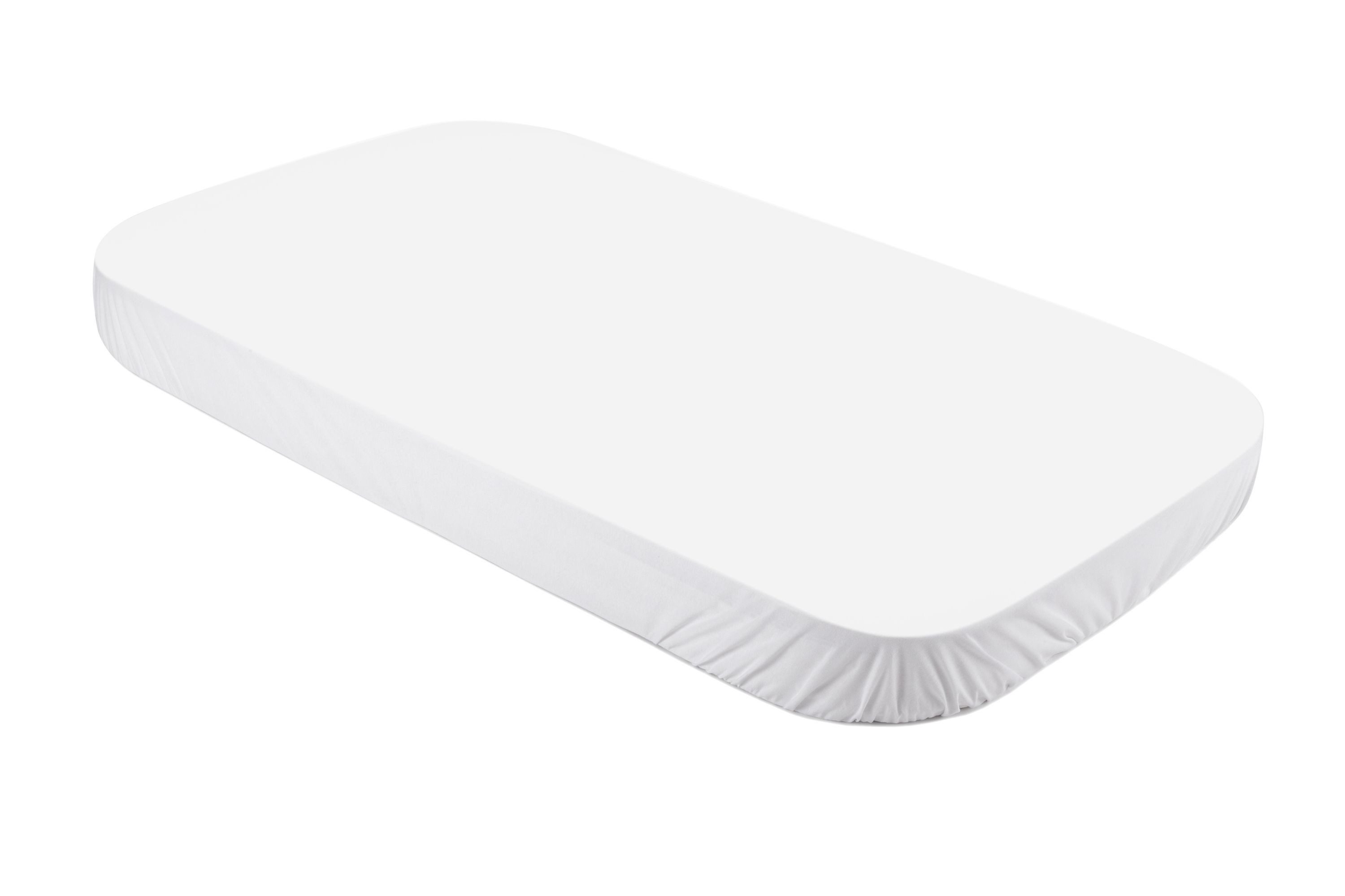 Waldin Spannbettlaken Spannbettlaken groß, für Waldin Babybett 7in1, Weiß, Spannbetttuch