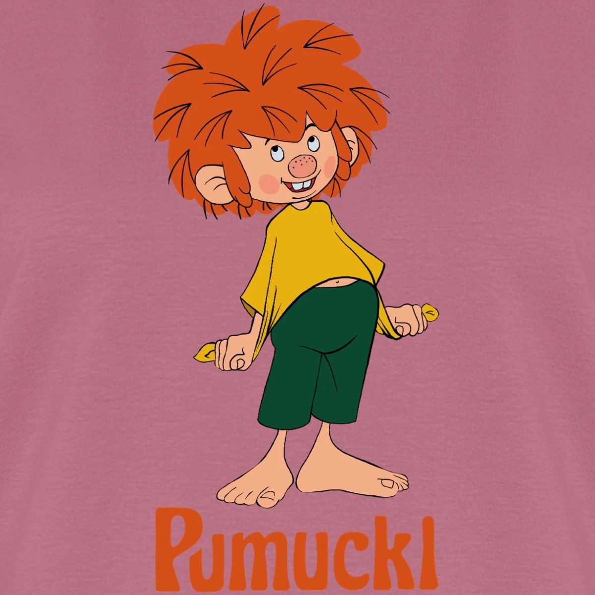 Spreadshirt T-Shirt Pumuckl Mit Frecher Pose Und Verschmitztem Lächeln Frau günstig online kaufen