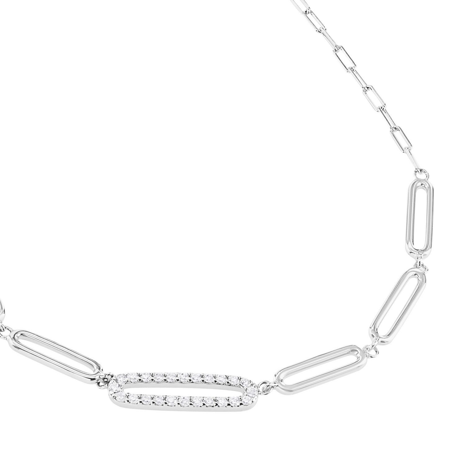 TOM TAILOR Collier Schmuck Geschenk Silber 925, mit Zirkonia (synth)