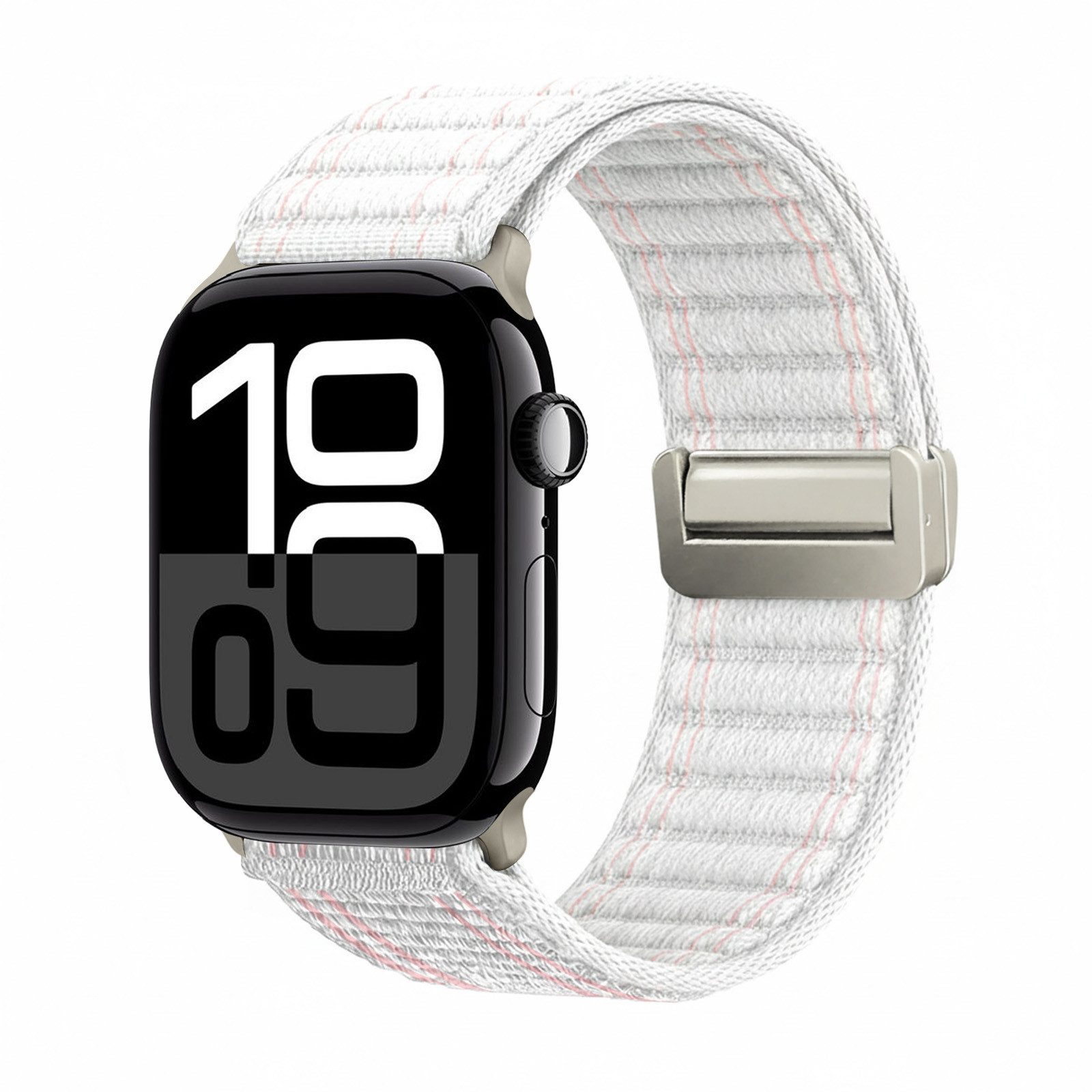 Tec-Expert Smartwatch-Armband für Apple Watch Series 11 42 mm Armband Ersatz Wechsel Band, Nylon Textil mit Magnetverschluss, stufenlos Verstellbar atmungsaktiv