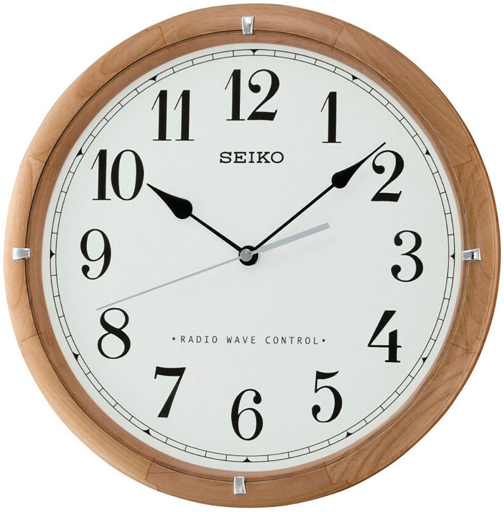 Seiko Funkwanduhr (Quarzuhr, Wohnzimmer, Esszimmer, Arbeitszimmer, Küche) günstig online kaufen