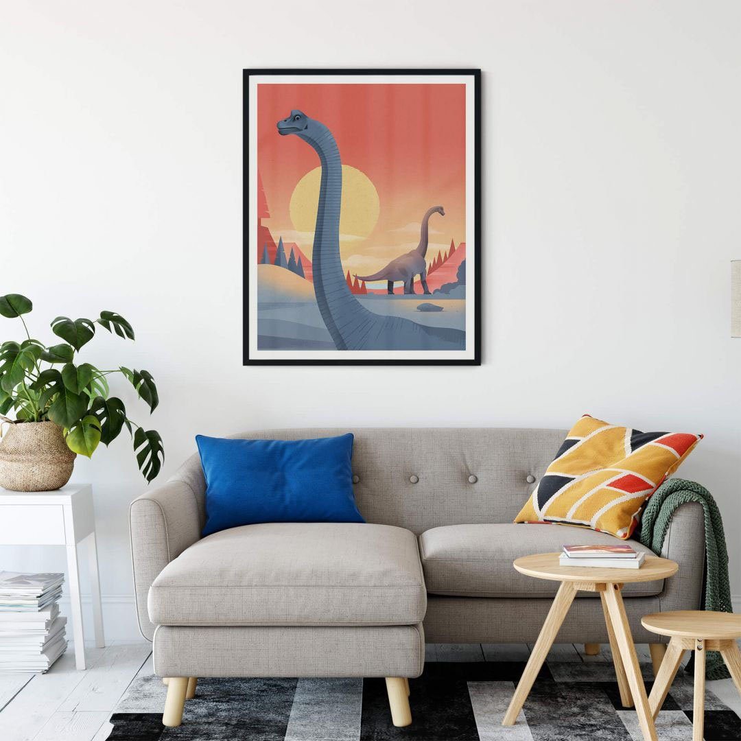 Wandbild, Bild, Brachiosaurus, (1 Poster, Wall-Art St), Dinosaurier Wandposter Poster