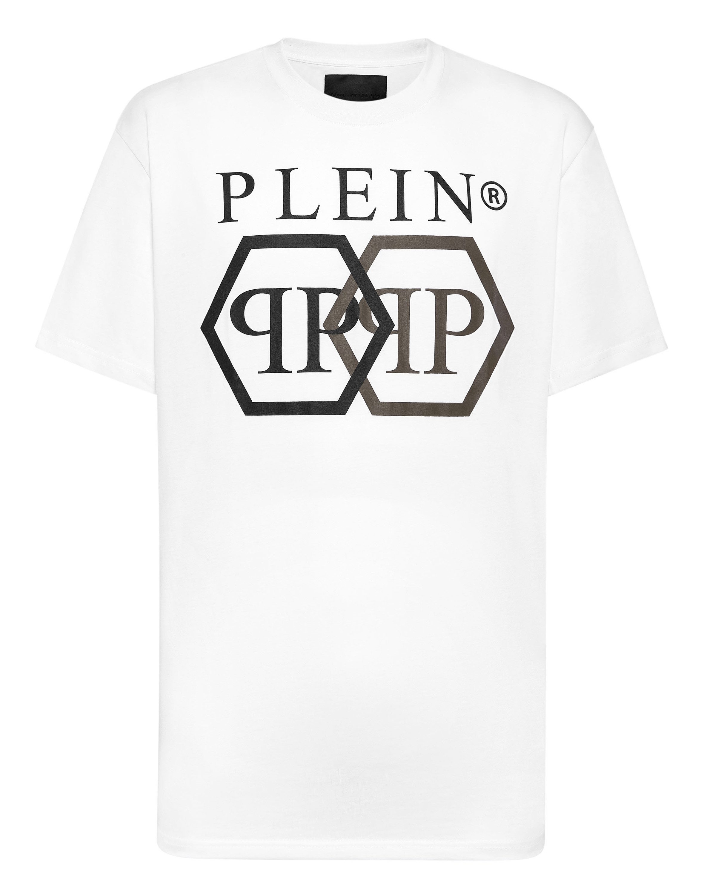 PHILIPP PLEIN T-Shirt Hexagon Mit Schmucksteinen