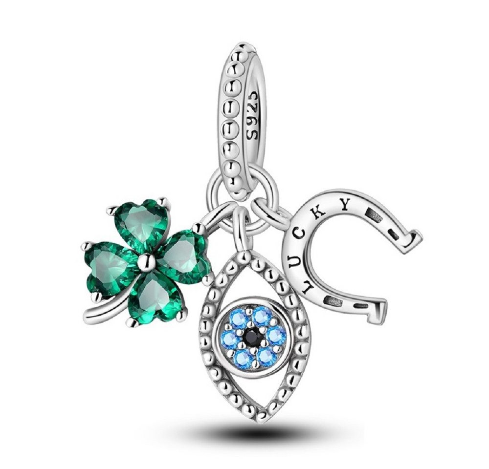 PANDACHARMS Bead Alle Glücksbringer Charm Anhänger, 925er Sterling Silber