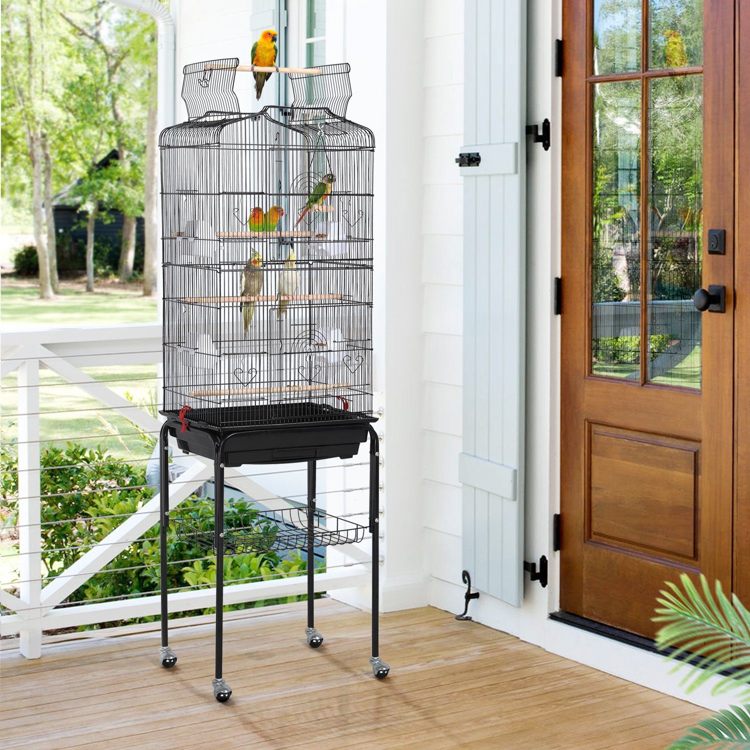 Yaheetech Vogelkäfig, Vogelbauer Vogelvoliere Käfig Vogelhaus günstig online kaufen