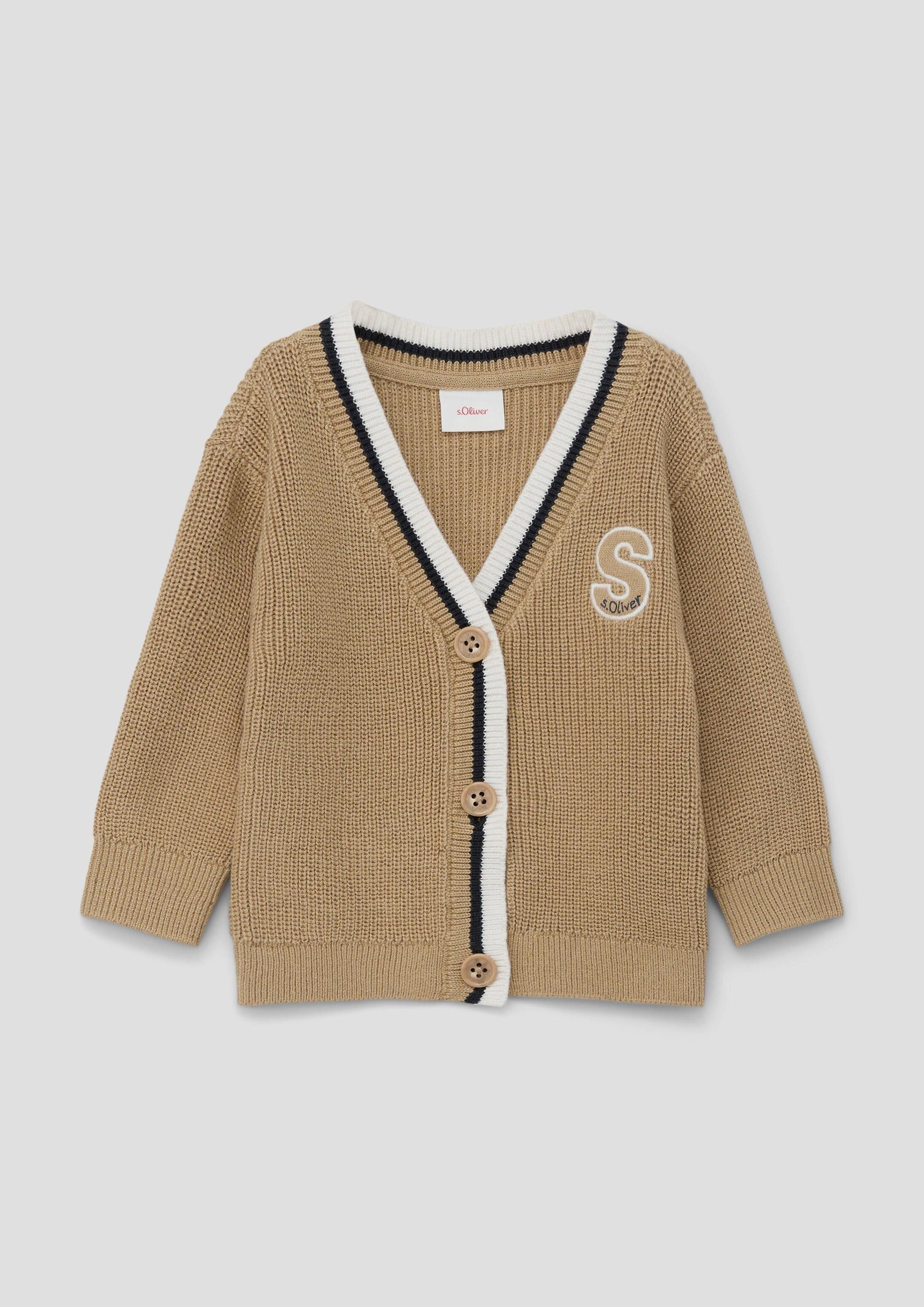 s.Oliver Cardigan Strickjacke Strickjacke aus Baumwollmix
