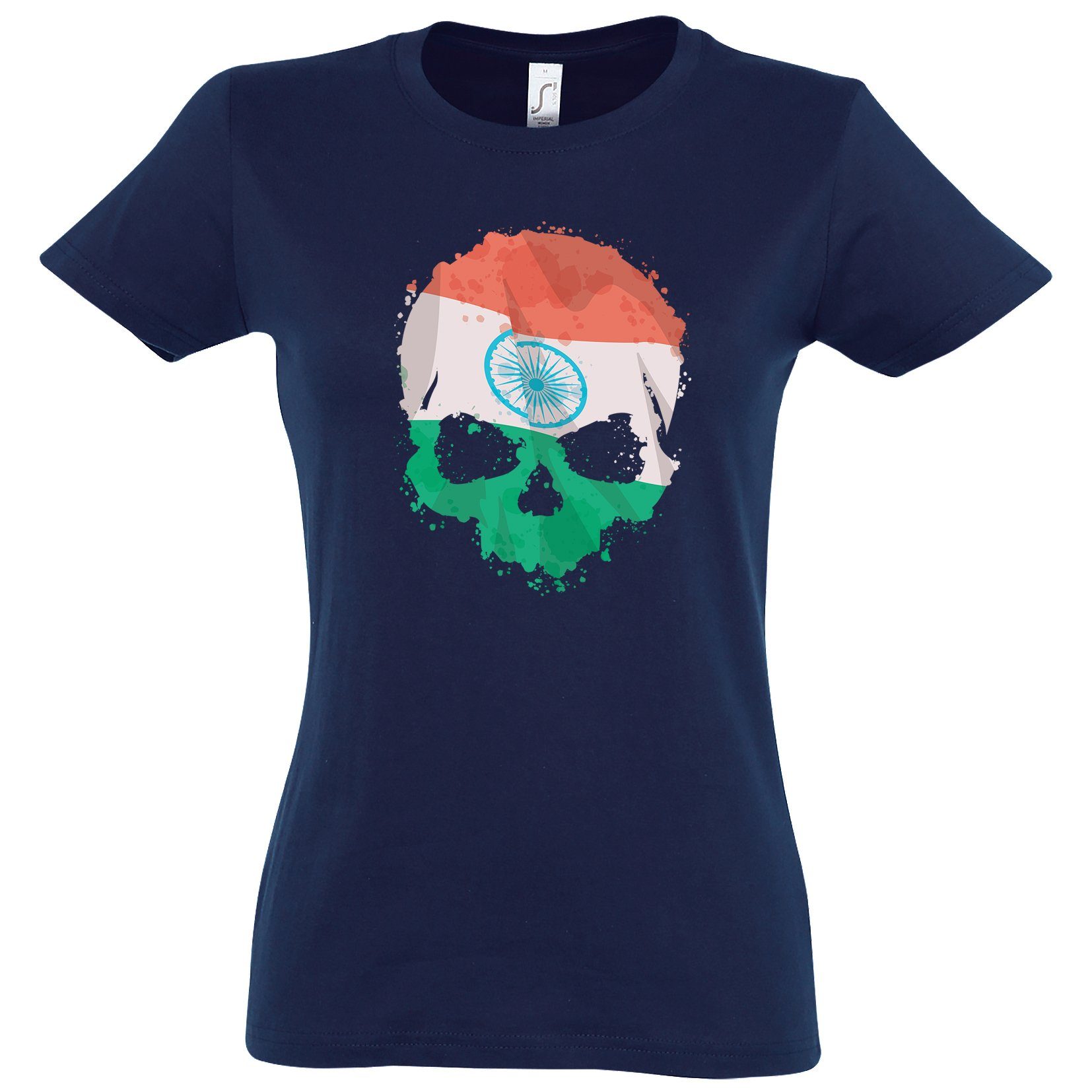 Youth Designz T-Shirt Indien Totenkopf Schädel Damen Shirt mit trendigem Motiv