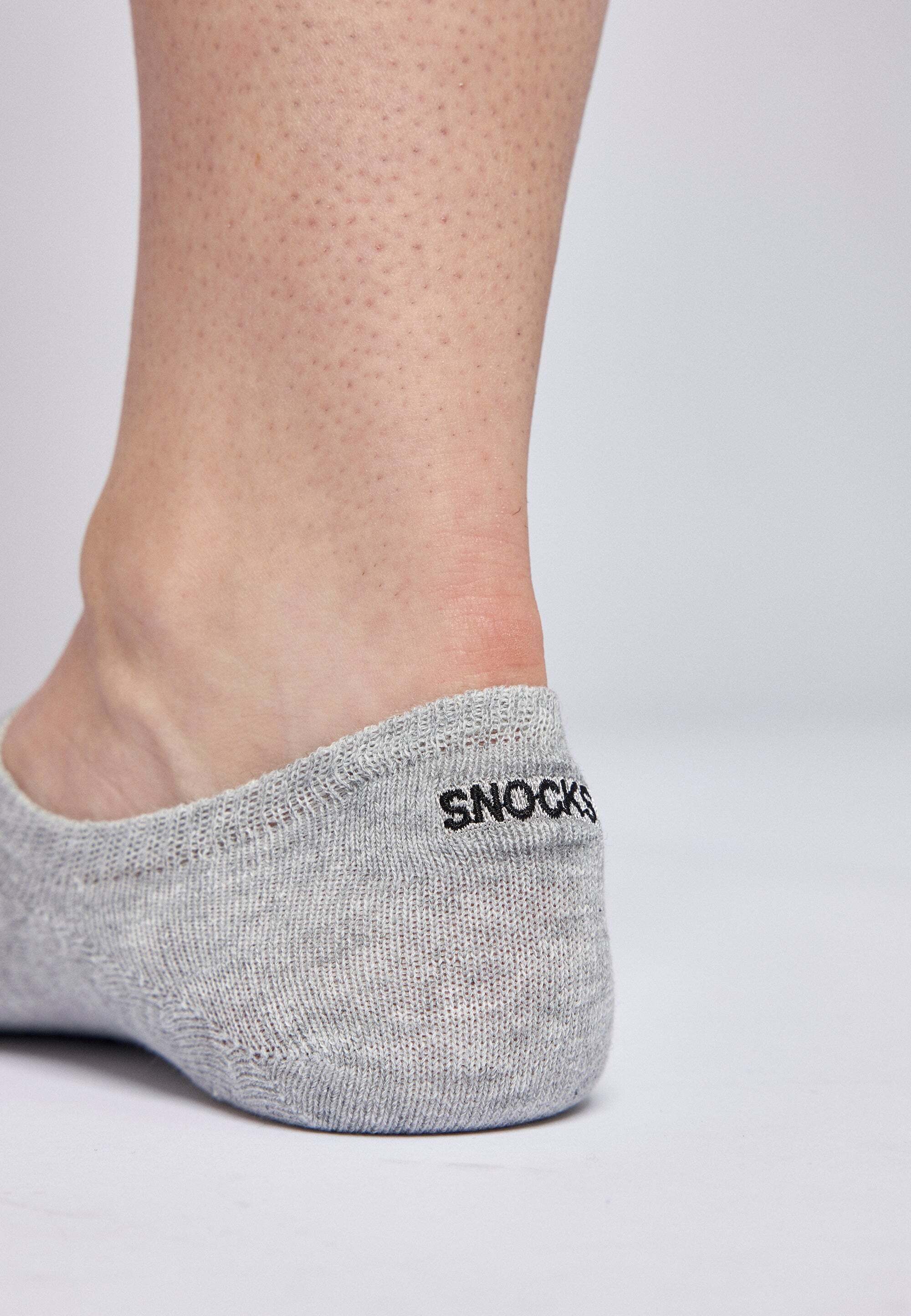 SNOCKS Füßlinge Invisible Socks Sneaker Socken Damen & Herren (6-Paar) aus Bio-Baumwolle, mit Anti-Rutsch-Pad und unsichtbar in den Schuhen – Bild 5 von 5
