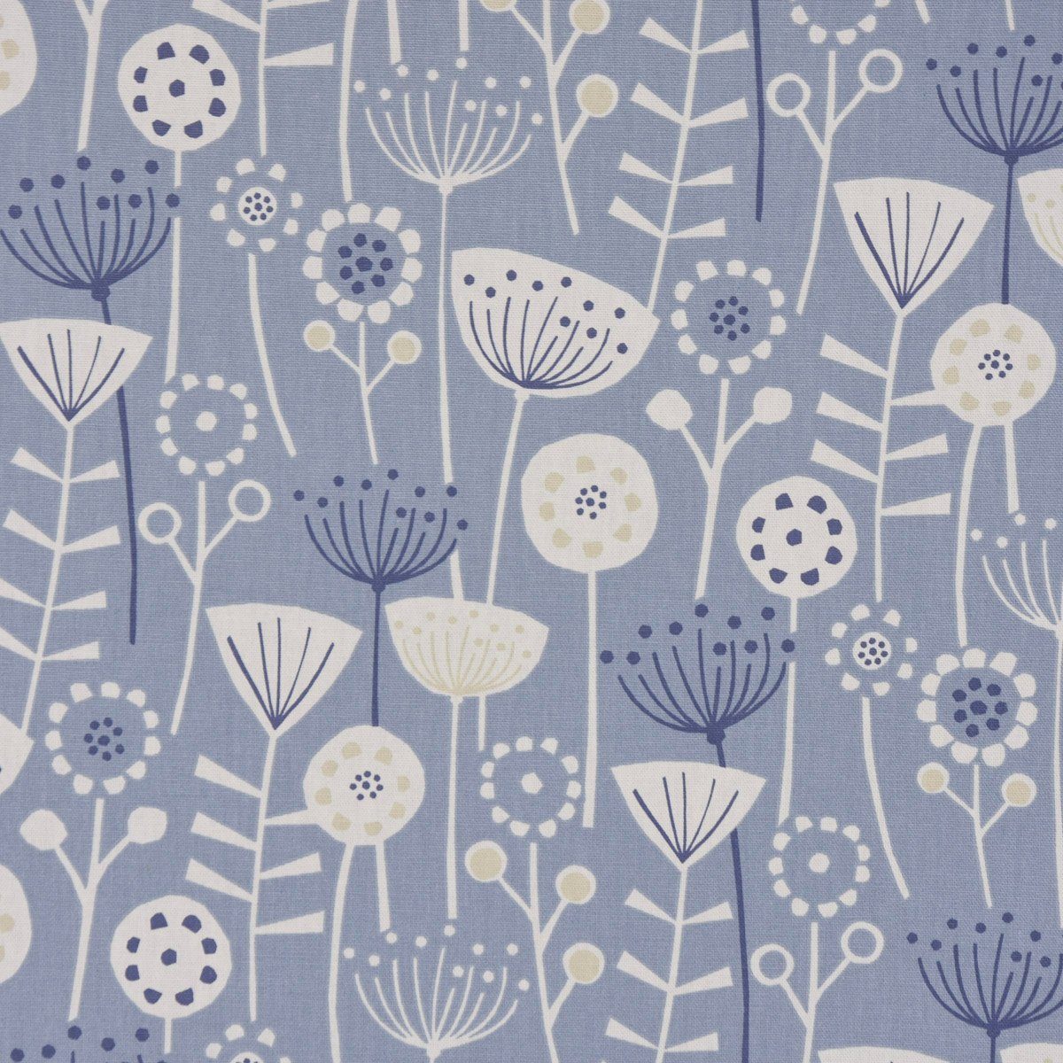 handmade Fryett`s Blumen SCHÖNER abstrakt blau, LEBEN. Tischdecke SCHÖNER Halbpanama Tischdecke LEBEN.