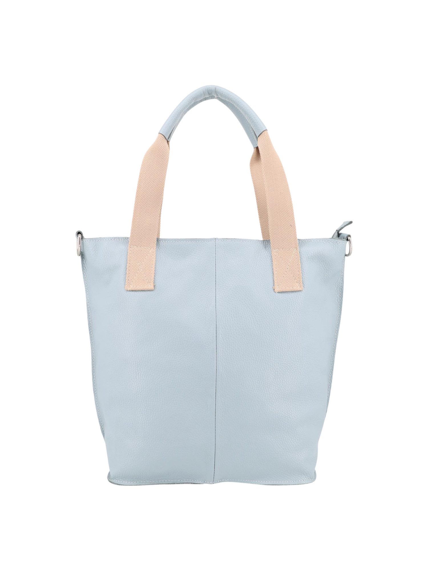Schultertasche Damen Ledertasche aus Echtleder mit Reißverschluss Schulterriemen