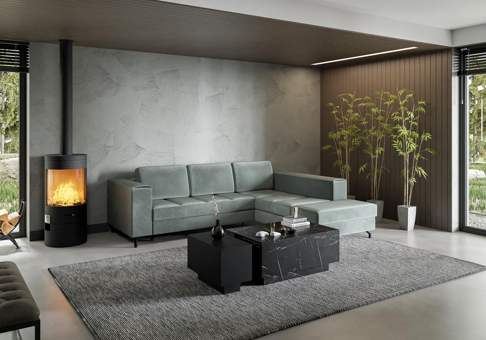 Compleo Couchtisch (2.set) Rechteckiger Couchtisch, Marmor günstig online kaufen