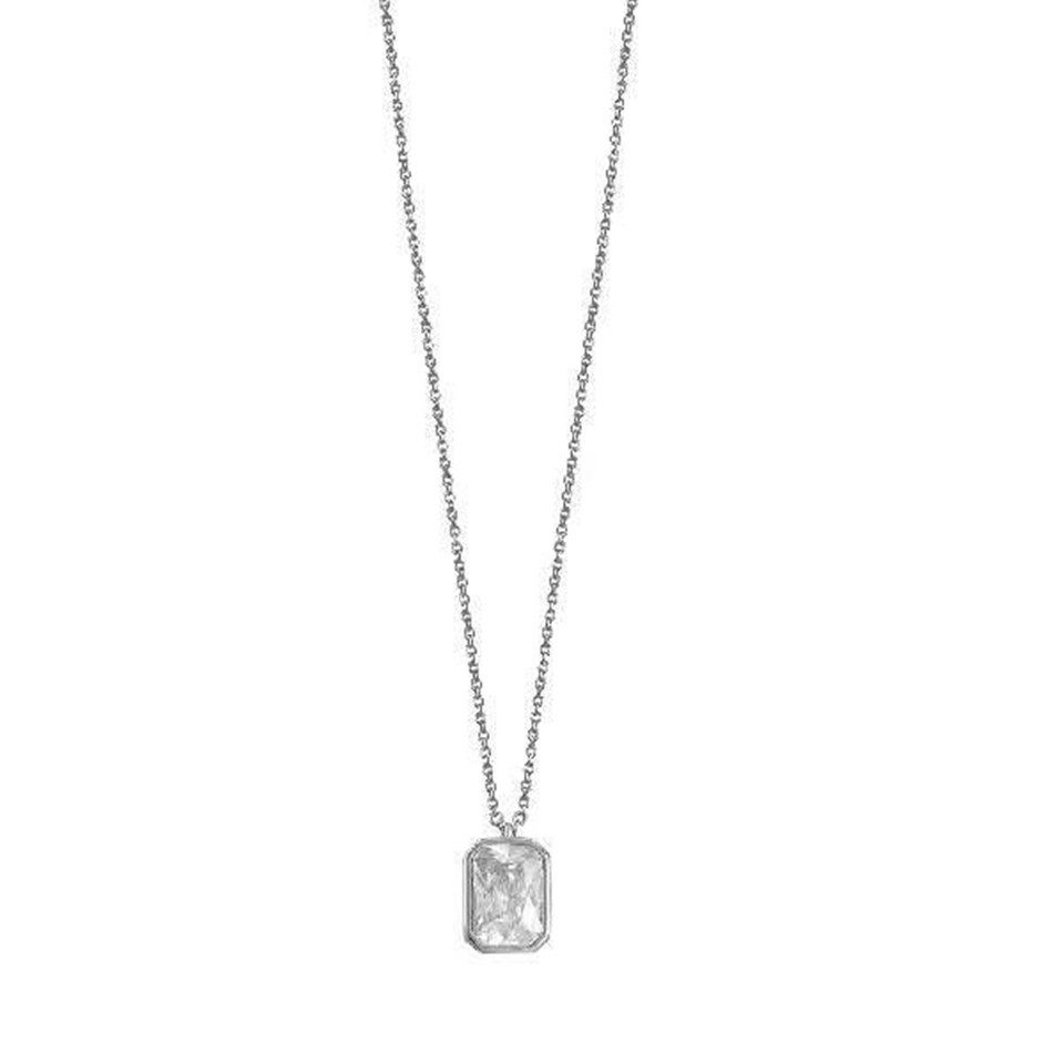 XENOX Kette mit Anhänger XENOX Kette mit Anhänger Damen "Silver Circle" Silber XS7391