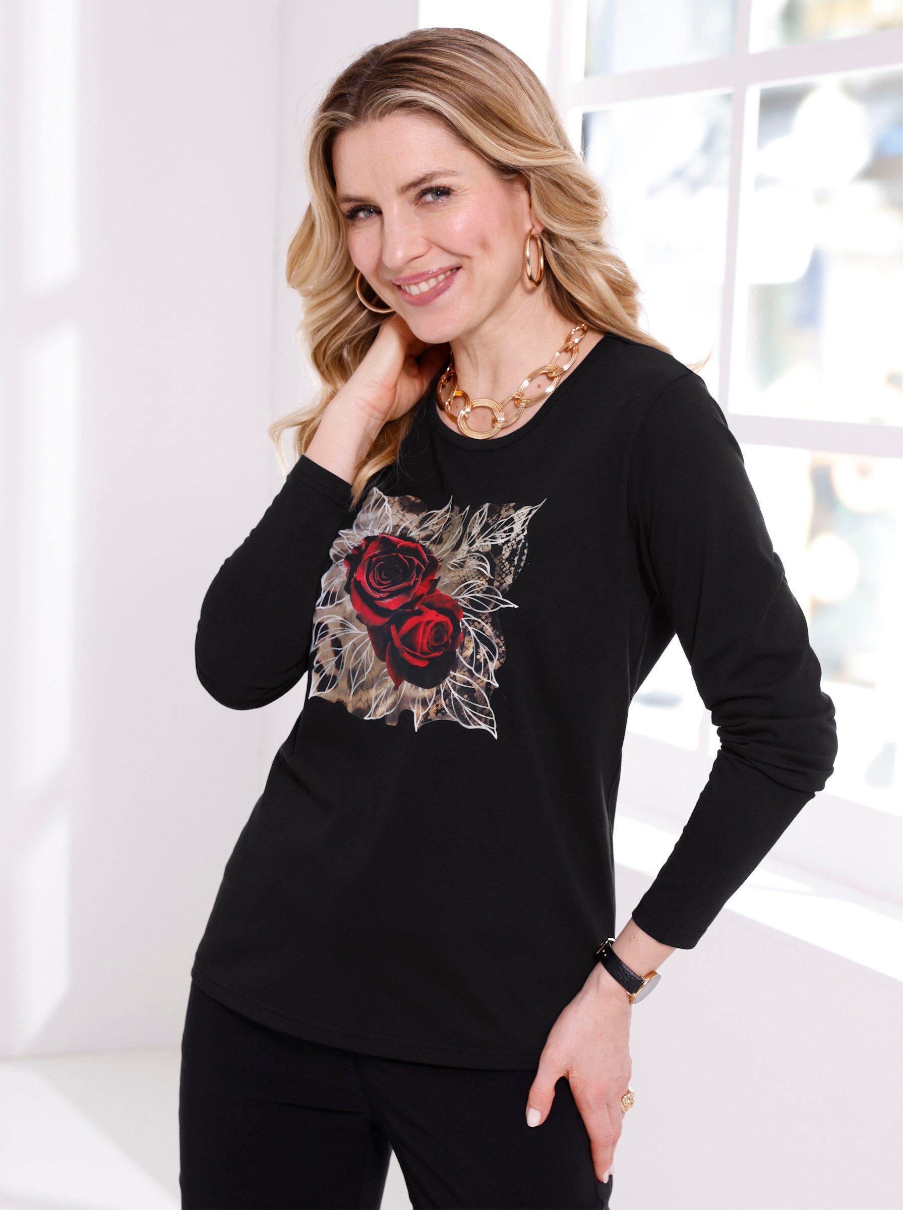Sieh an! T-Shirt Langarm-Shirt Langarm – Bild 3 von 5