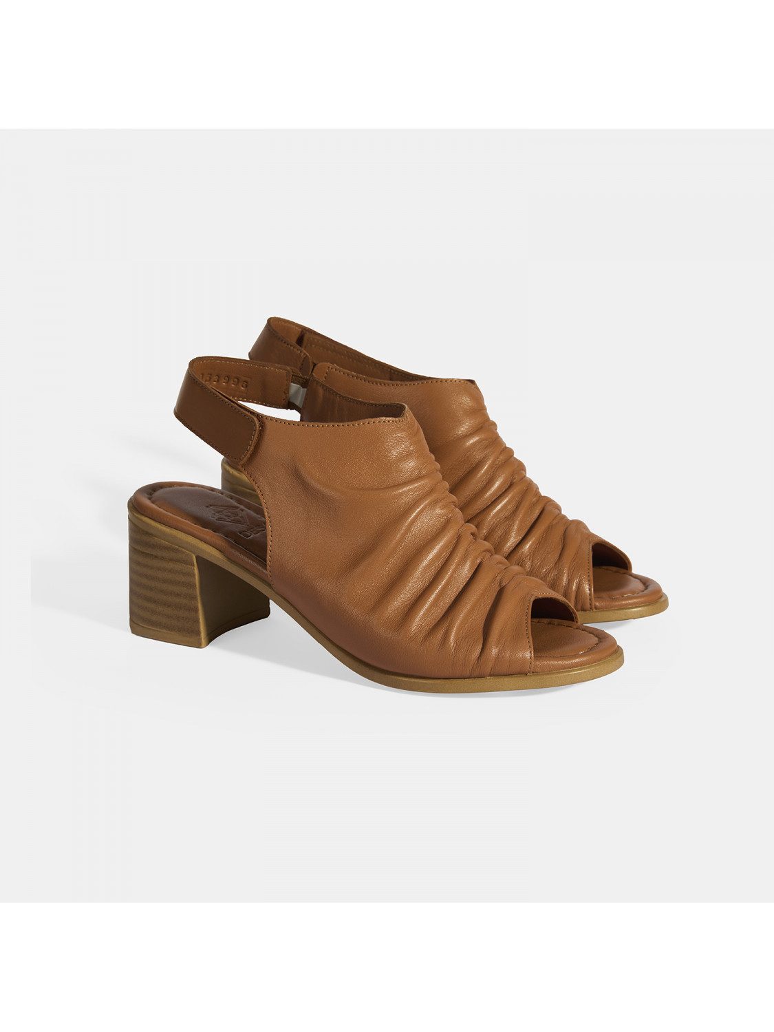 Desa Damen-Ledersandalen – Blockabsatz, Schnallenverschluss Slipper günstig online kaufen