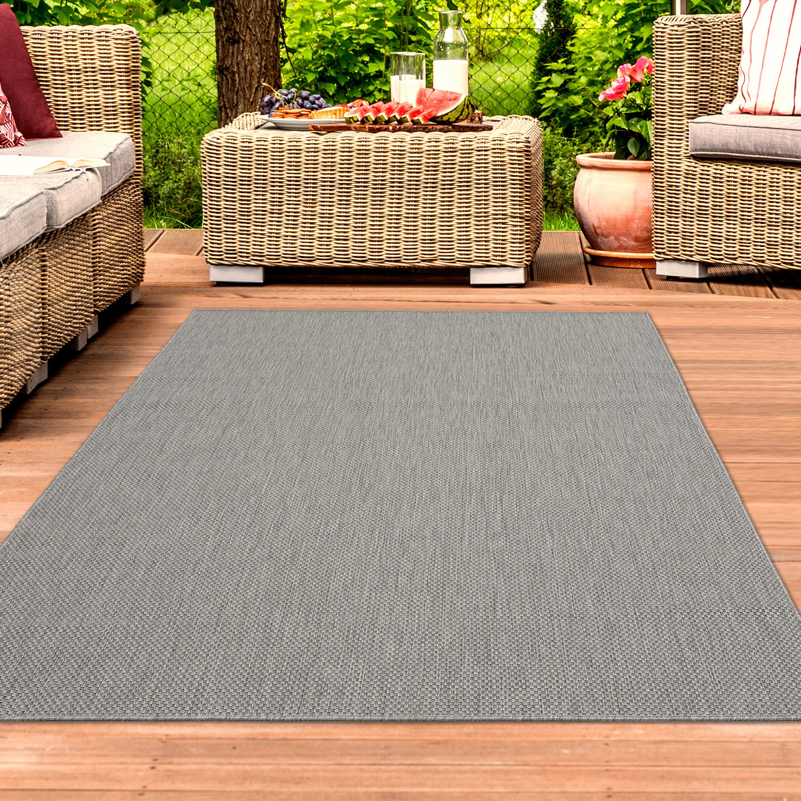 TeppichHome24 Outdoorteppich Teppich Modern Sisal Wintergarten günstig online kaufen