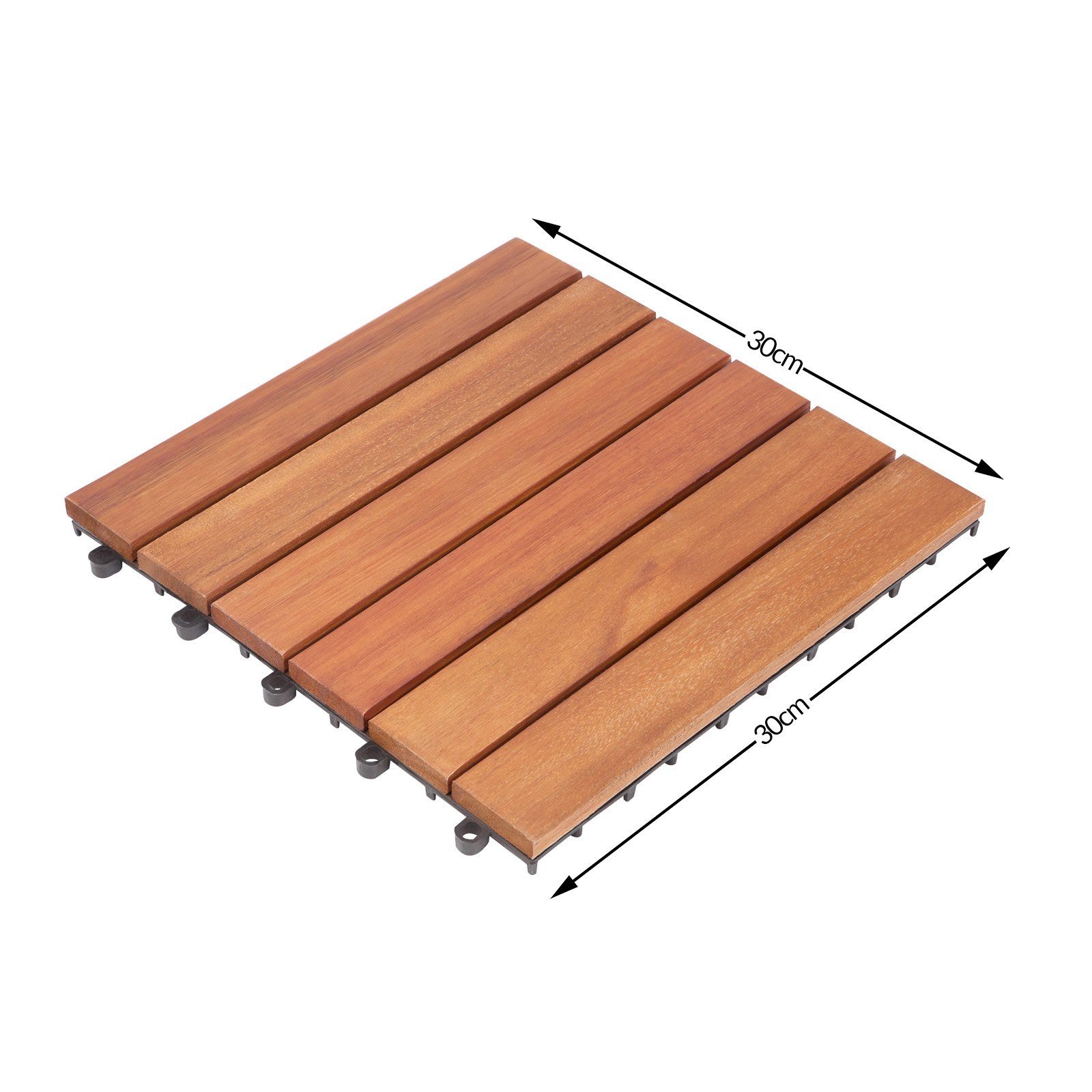 Deuba Holzfliesen 33x Eukalyptus