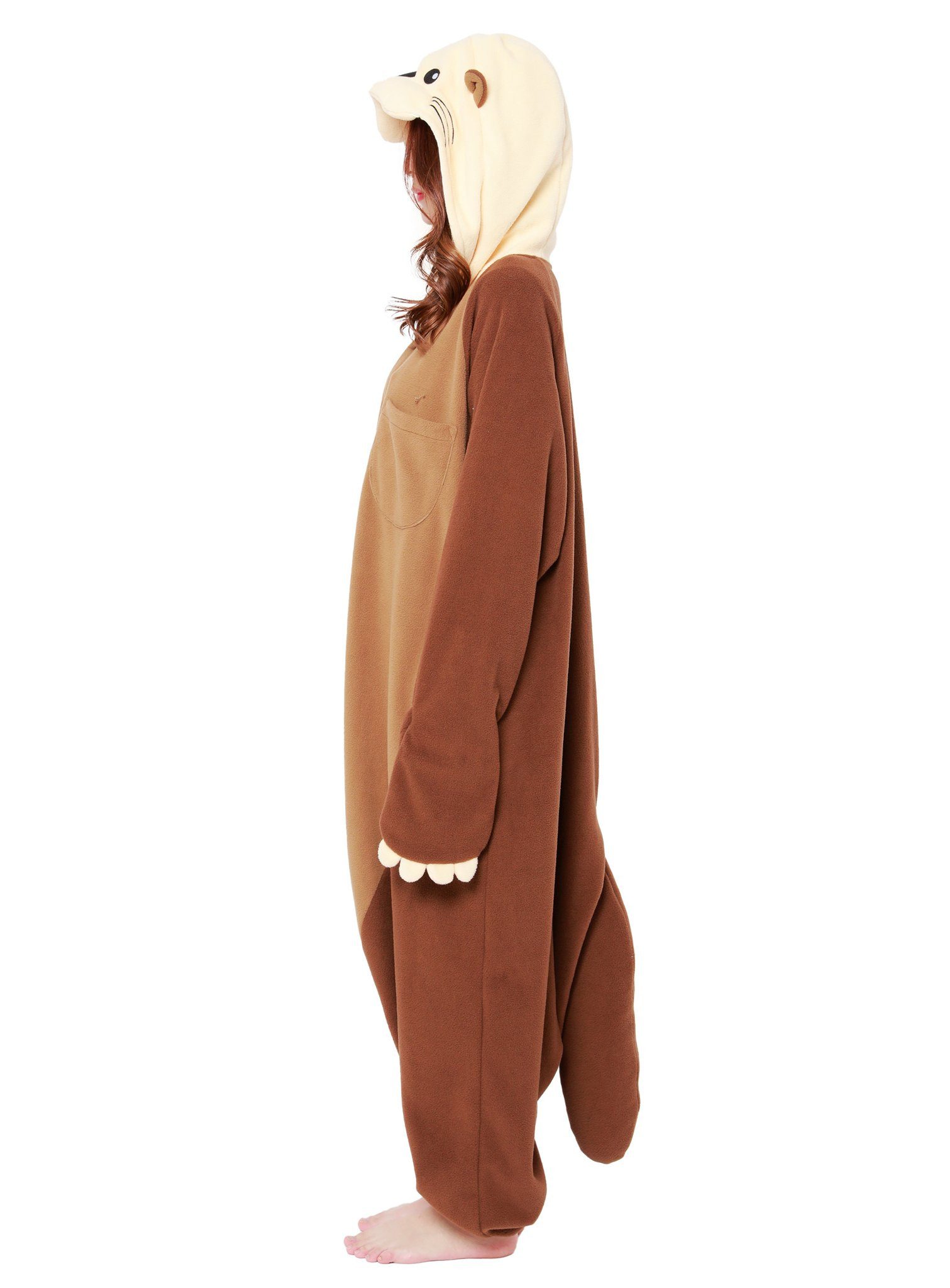 Metamorph Kostüm Seeotter Kigurumi, Das Original aus Japan: kuscheliger Onesie von Sazac