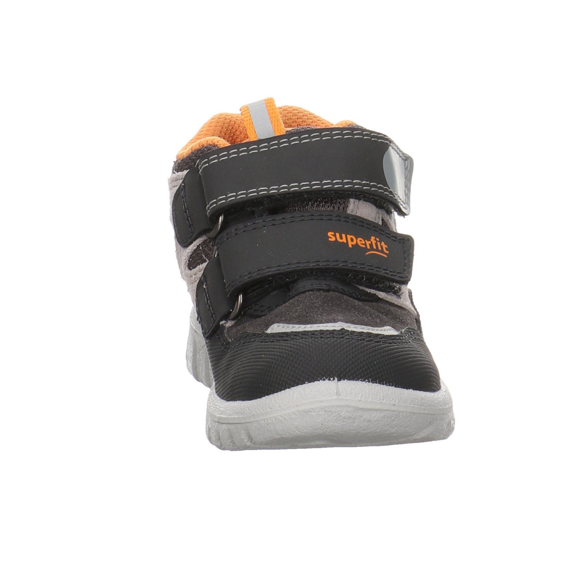Superfit Sport 7 Mini Klettschuh grau Leder-/Textilkombination orange Leder-/Textilkombination Klettschuh